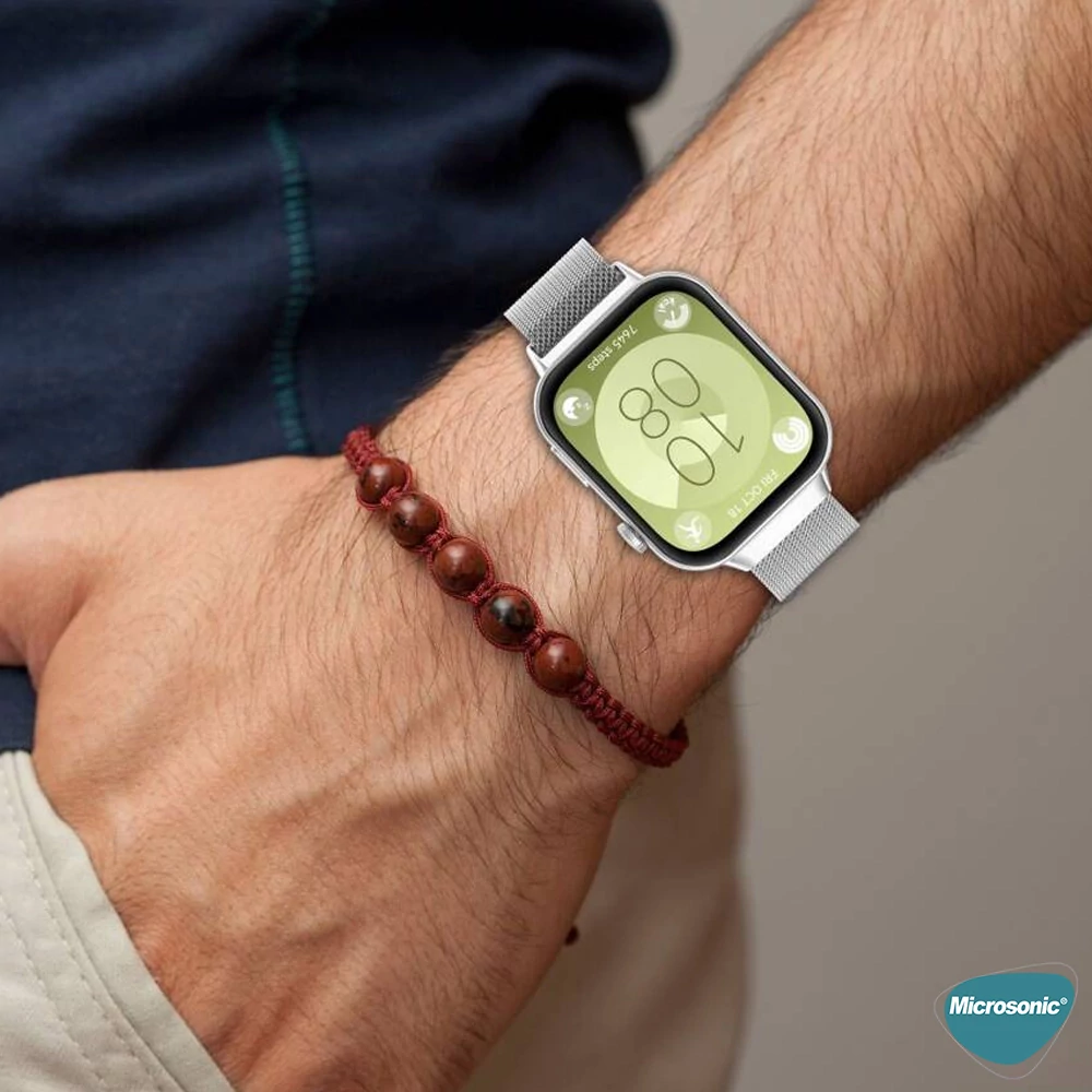 Microsonic Huawei Watch Fit 5 Milanese Loop Kordon Siyah