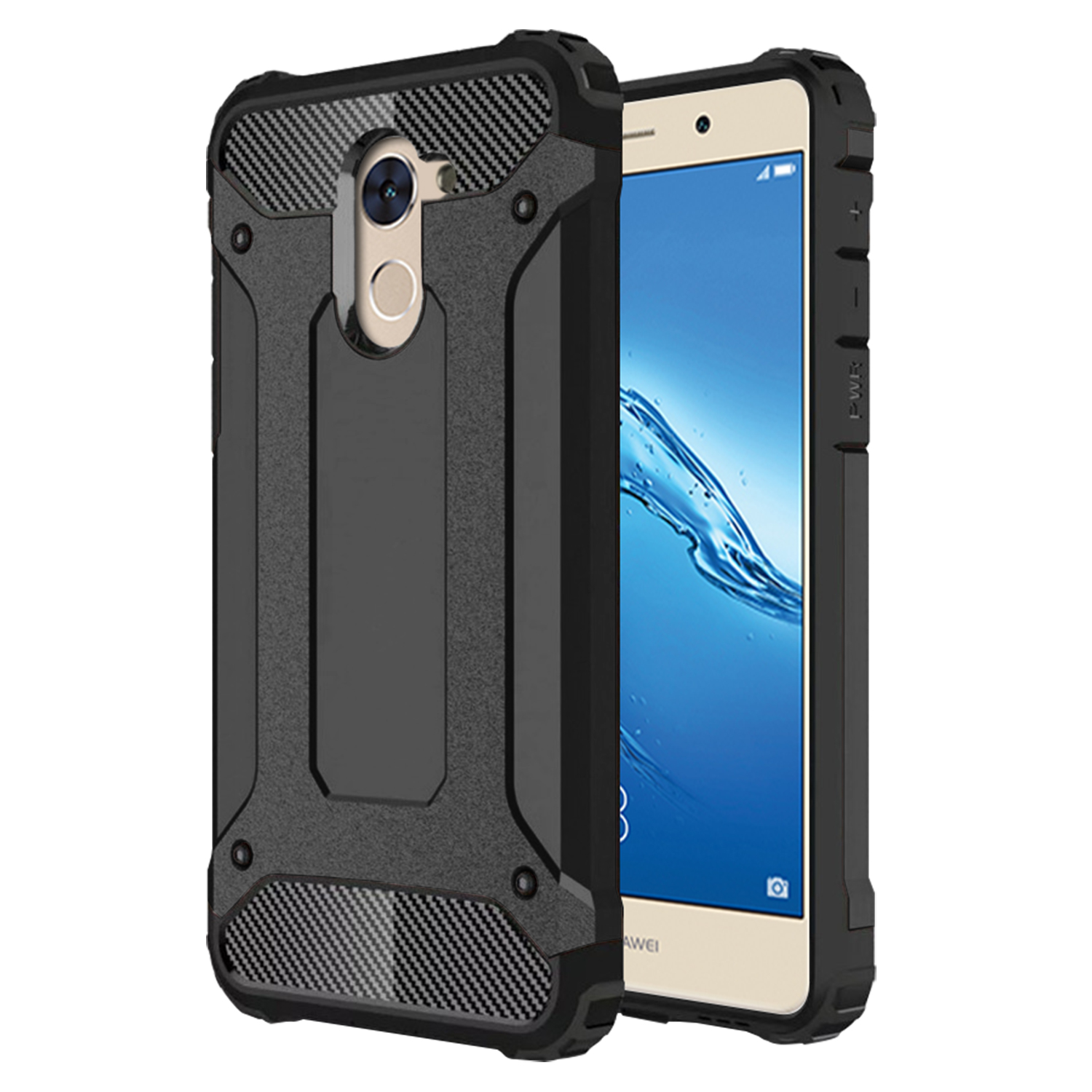Microsonic Huawei Y7 Prime Kılıf Rugged Armor Siyah