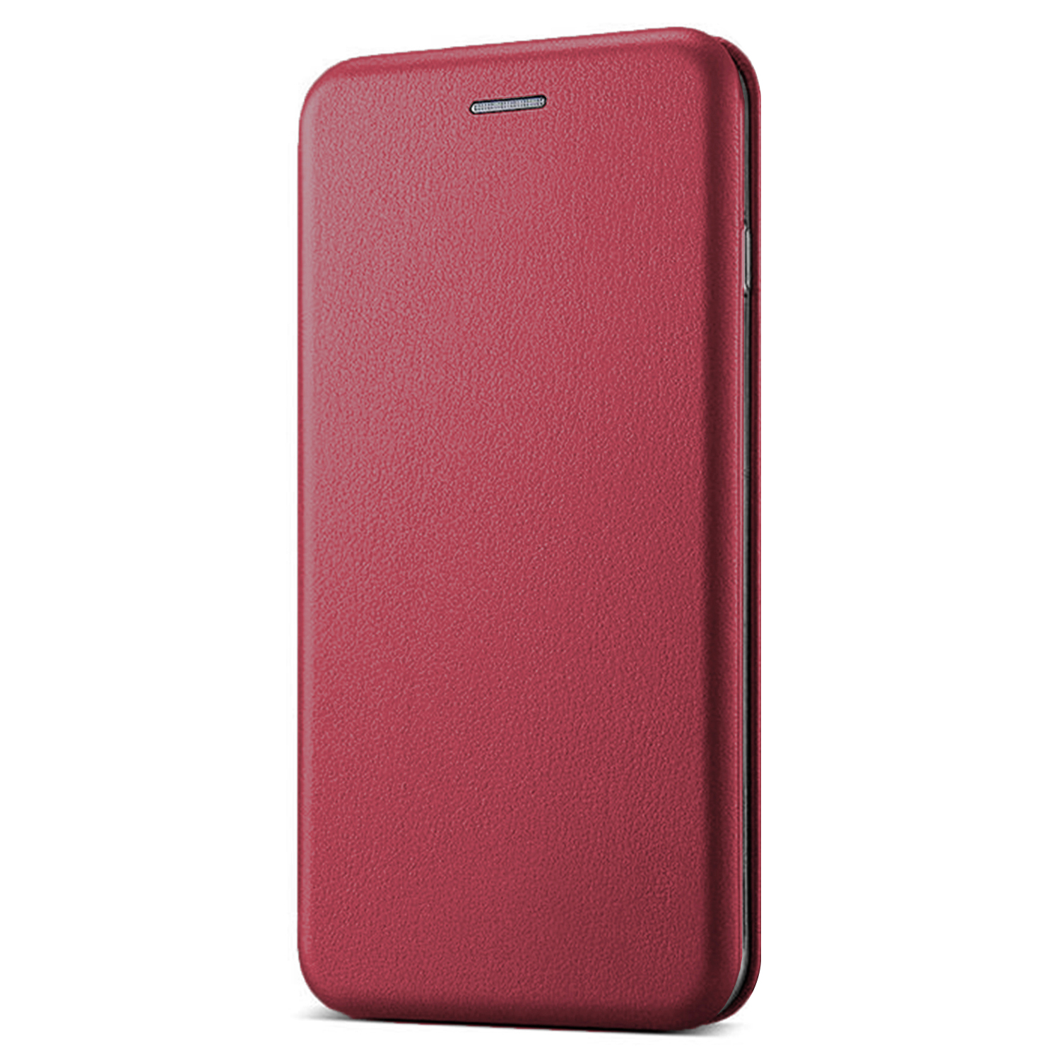 Microsonic Lenovo K6 Note Klııf Slim Leather Design Flip Cover Bordo