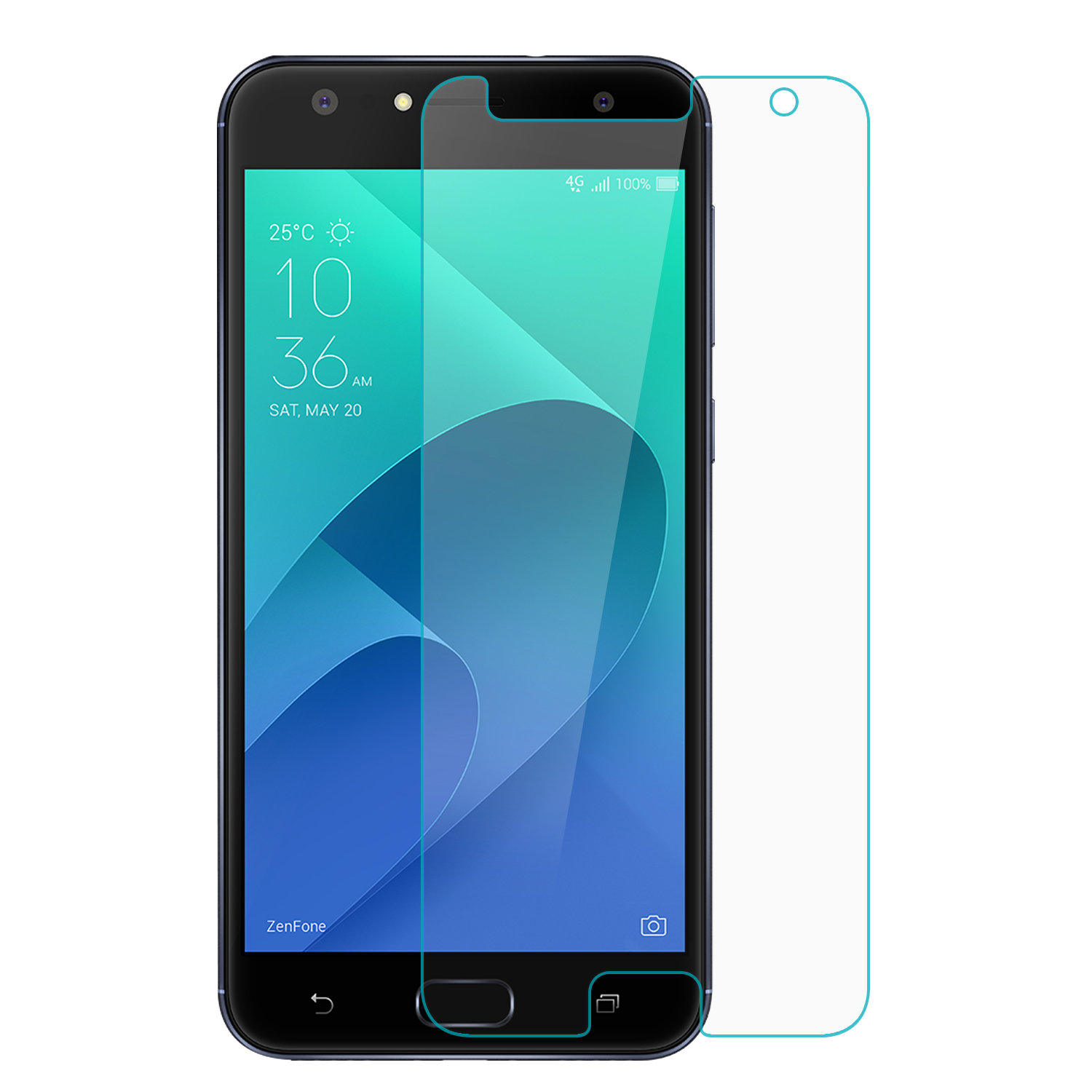 Microsonic Asus Zenfone Live (5.5'') ZB553KL Temperli Cam Ekran koruyucu Kırılmaz film