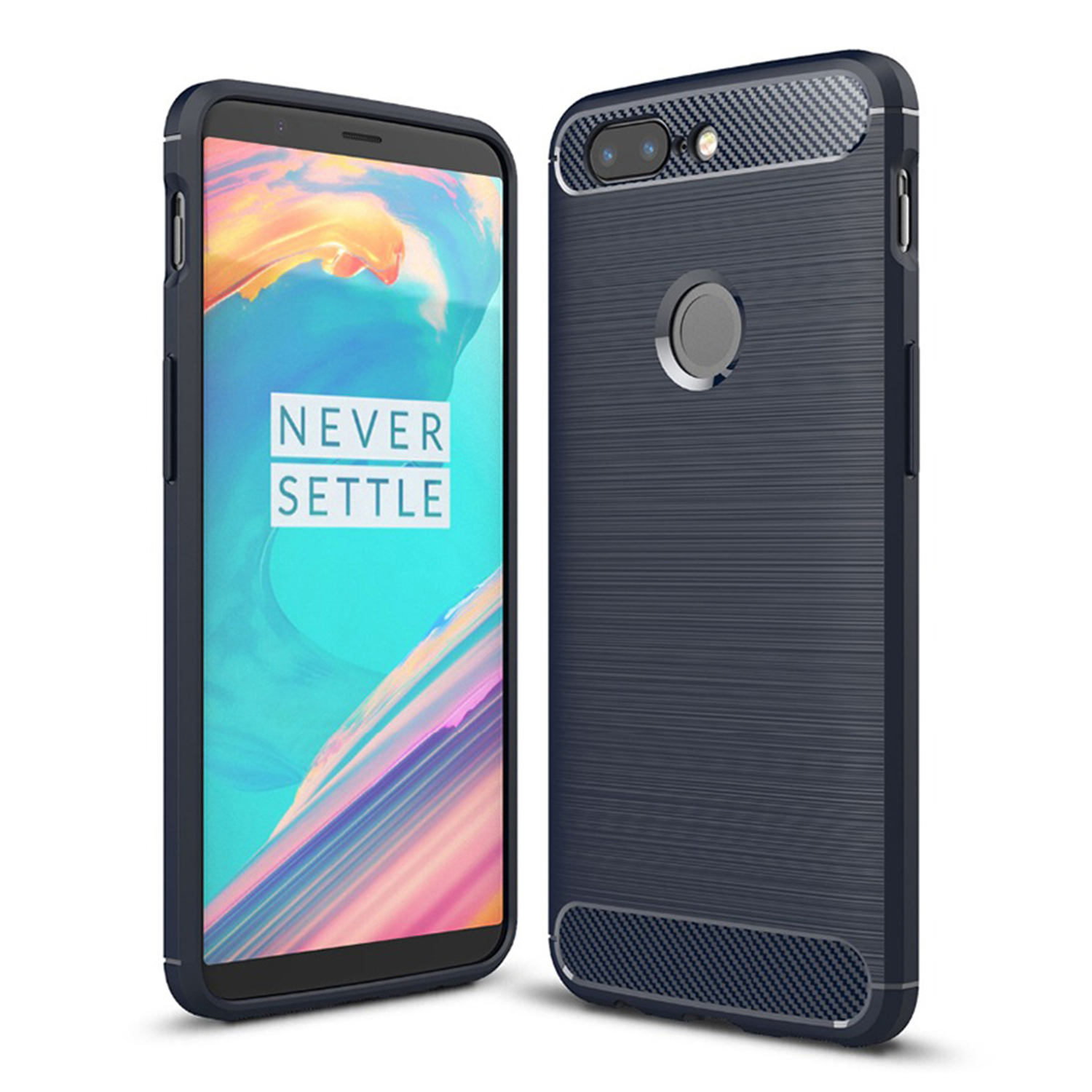 Microsonic OnePlus 5T Kılıf Room Silikon Lacivert