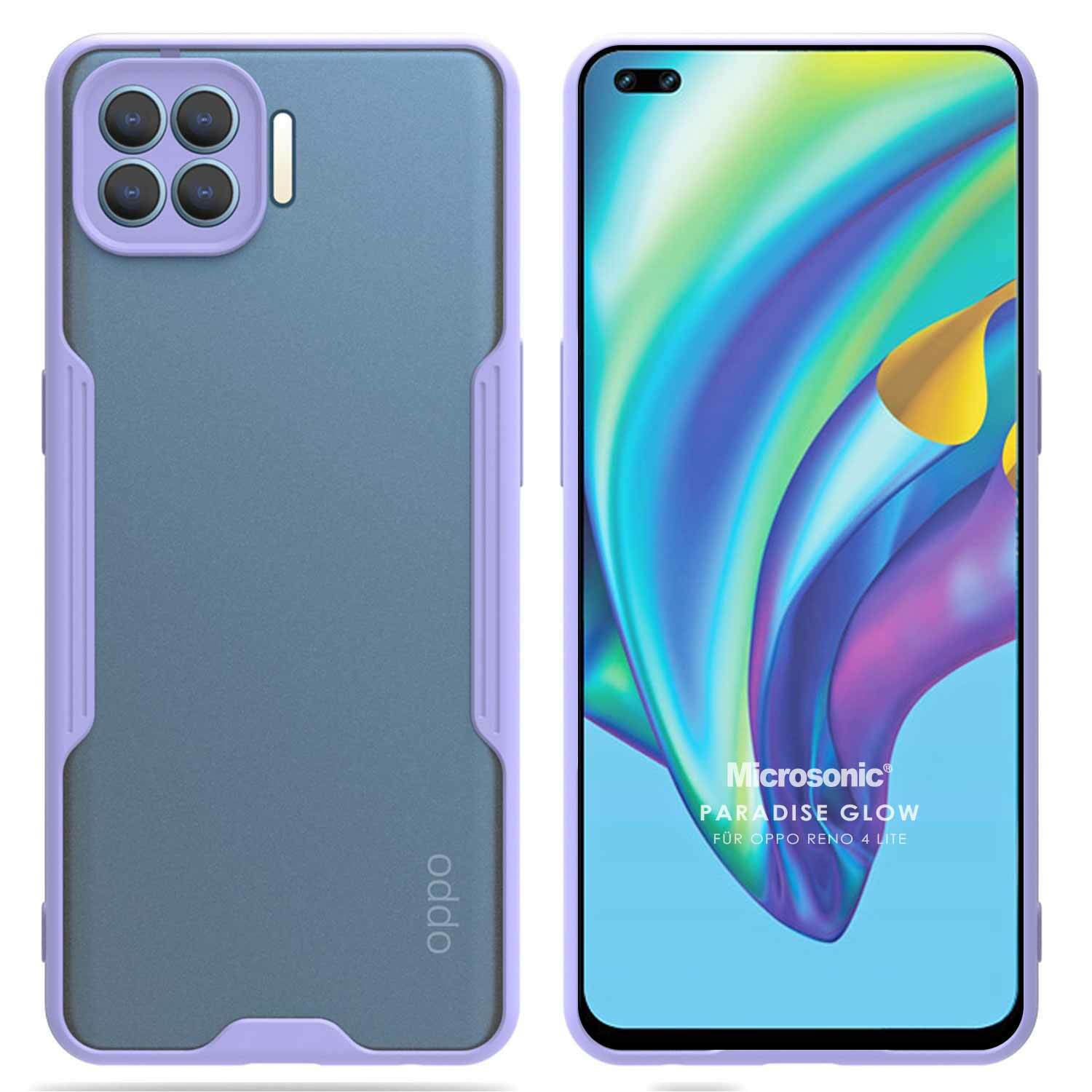 Microsonic Oppo Reno 4 Lite Kılıf Paradise Glow Lila