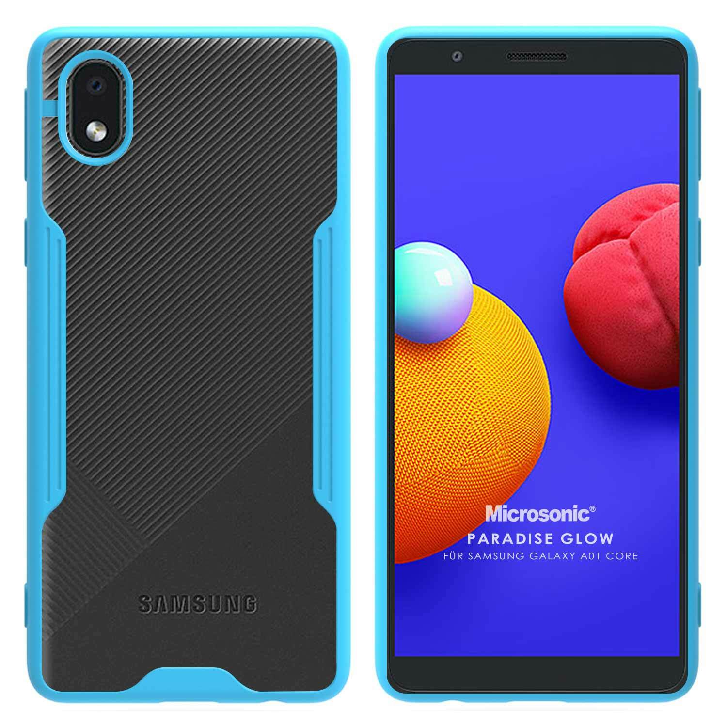 Microsonic Samsung Galaxy A01 Core Kılıf Paradise Glow Turkuaz
