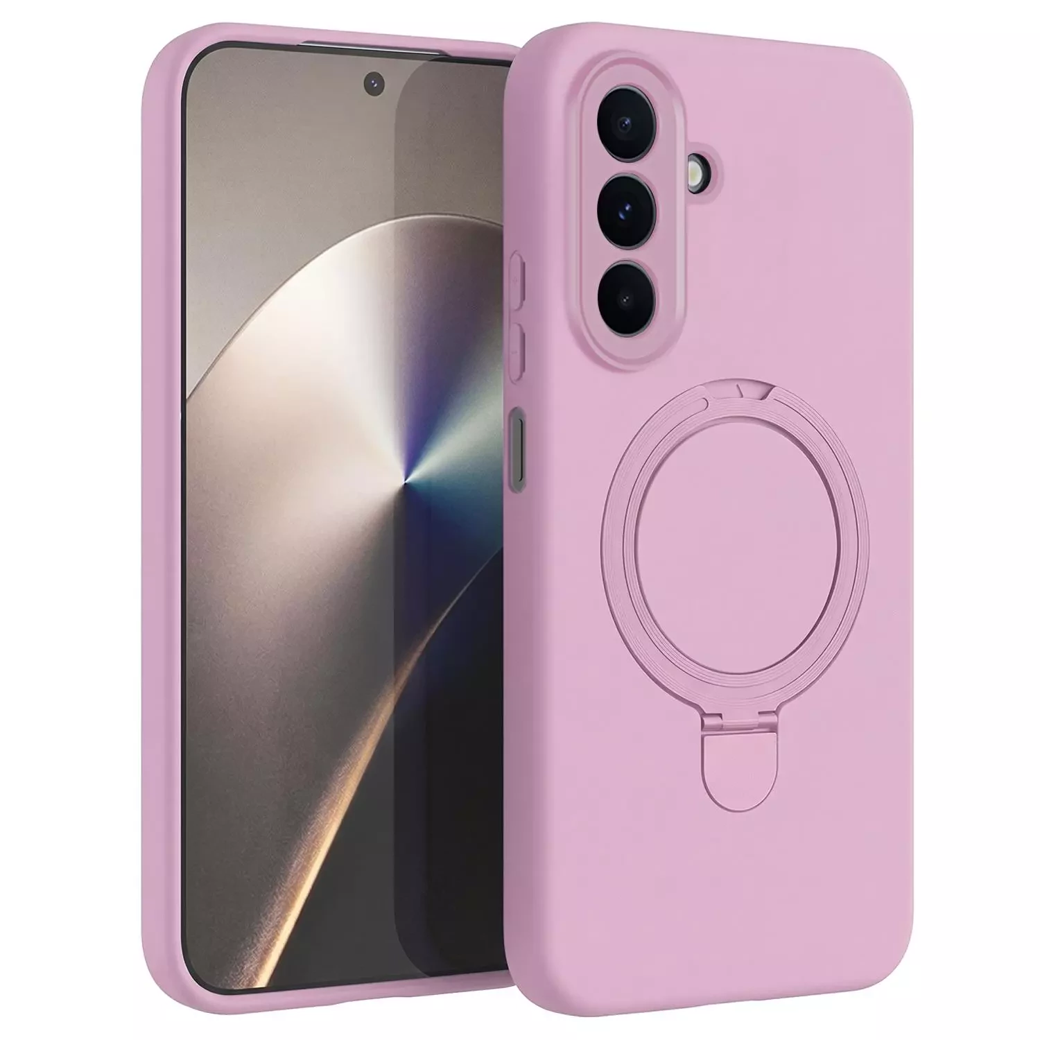 Microsonic Samsung Galaxy A27 Kılıf Aura Stant MagSafe Pembe