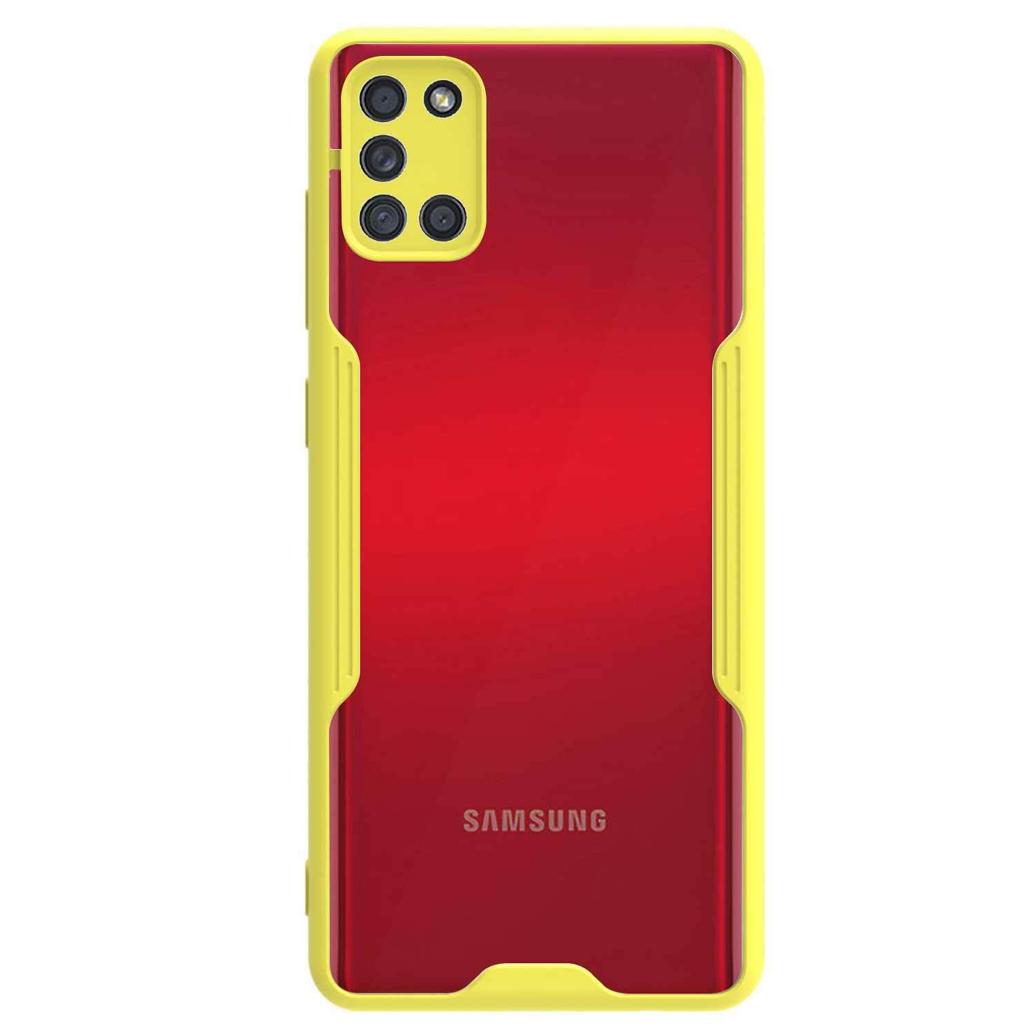 Microsonic Samsung Galaxy A31 Kılıf Paradise Glow Sarı