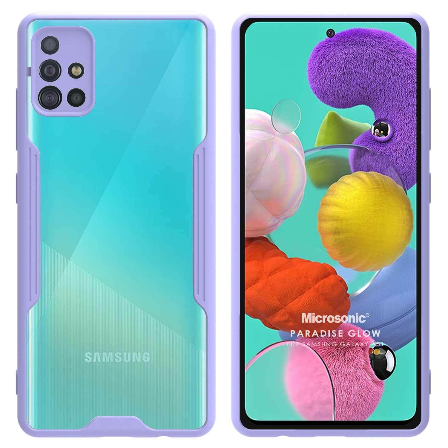 Microsonic Samsung Galaxy A51 Kılıf Paradise Glow Lila