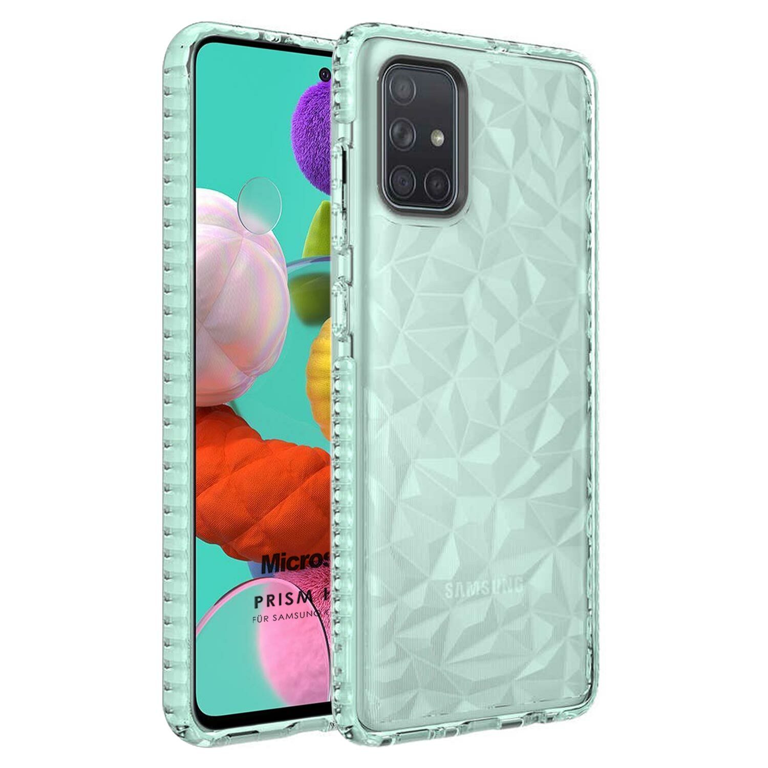 Microsonic Samsung Galaxy A51 Kılıf Prism Hybrid Yeşil