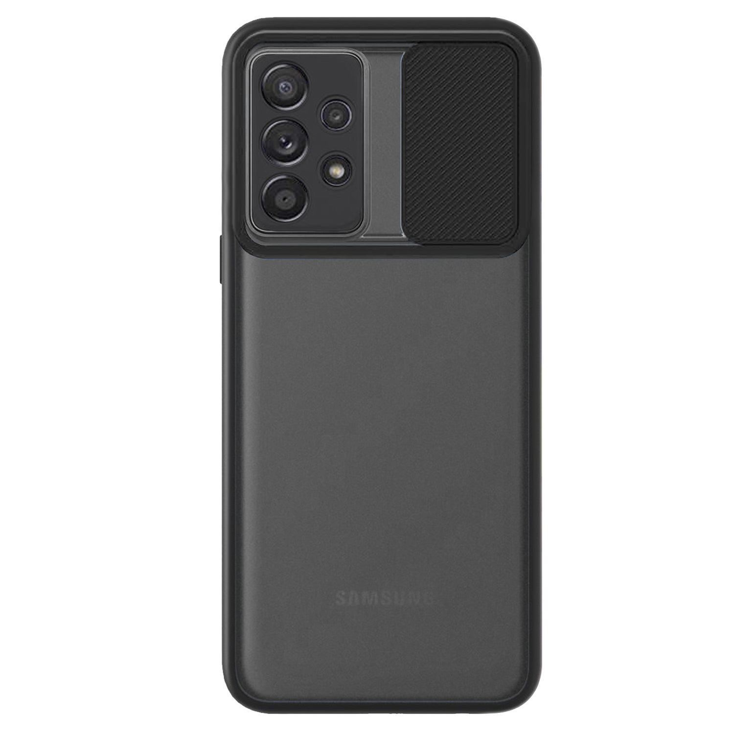 Microsonic Samsung Galaxy A52s Kılıf Slide Camera Lens Protection Siyah
