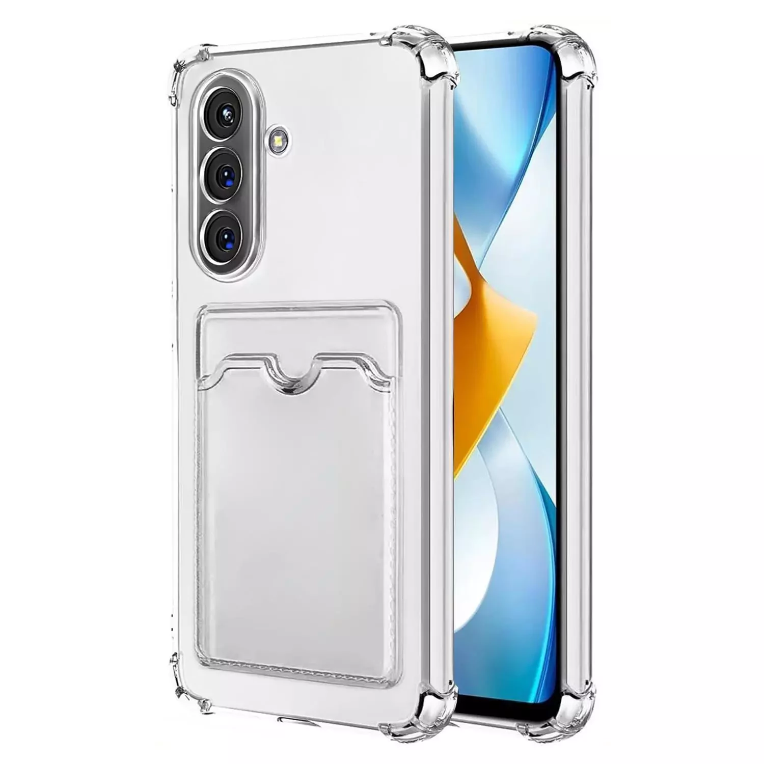 Microsonic Samsung Galaxy A57 Card Slot Shock Kılıf Şeffaf
