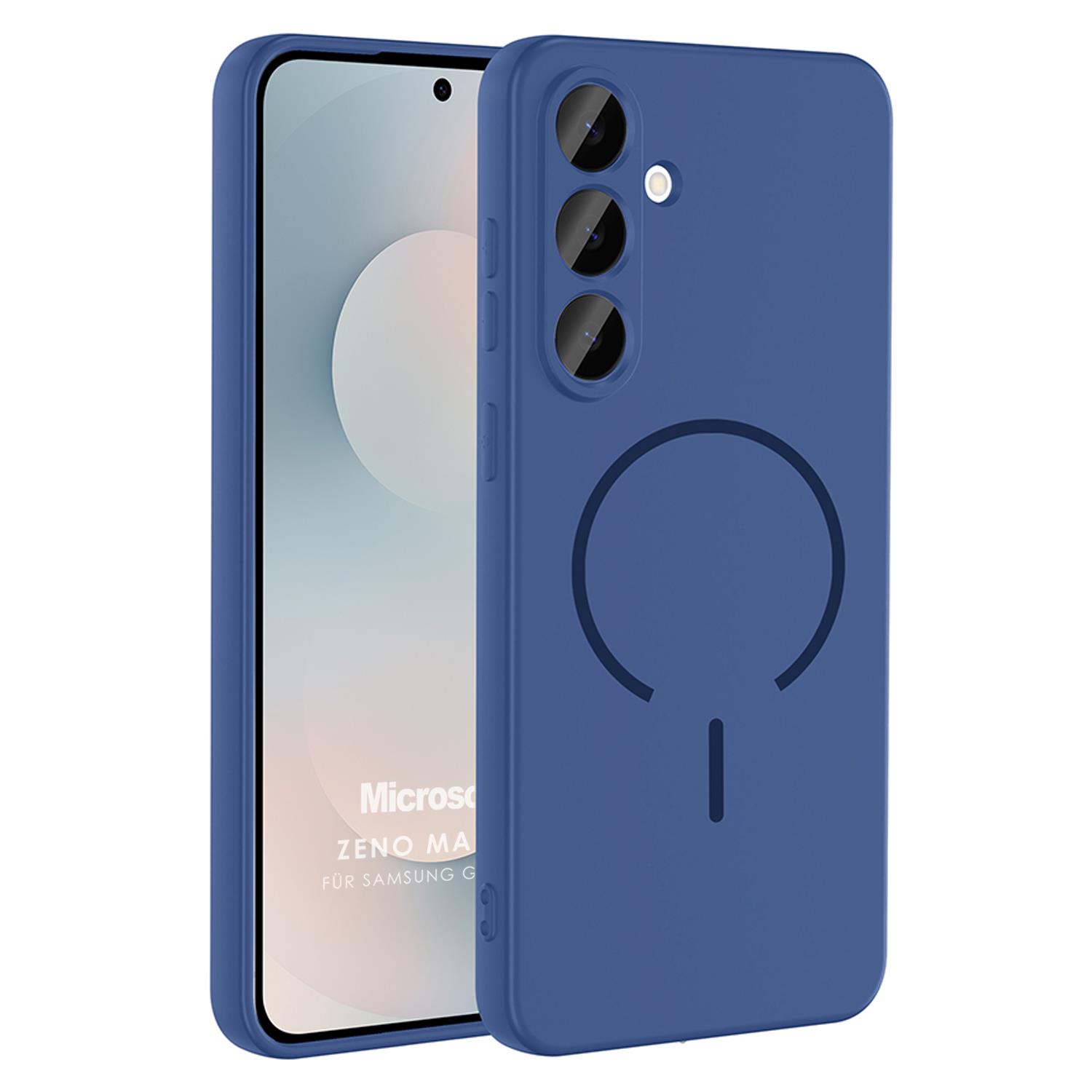 Microsonic Samsung Galaxy A57 Kılıf Zeno MagSafe Lacivert