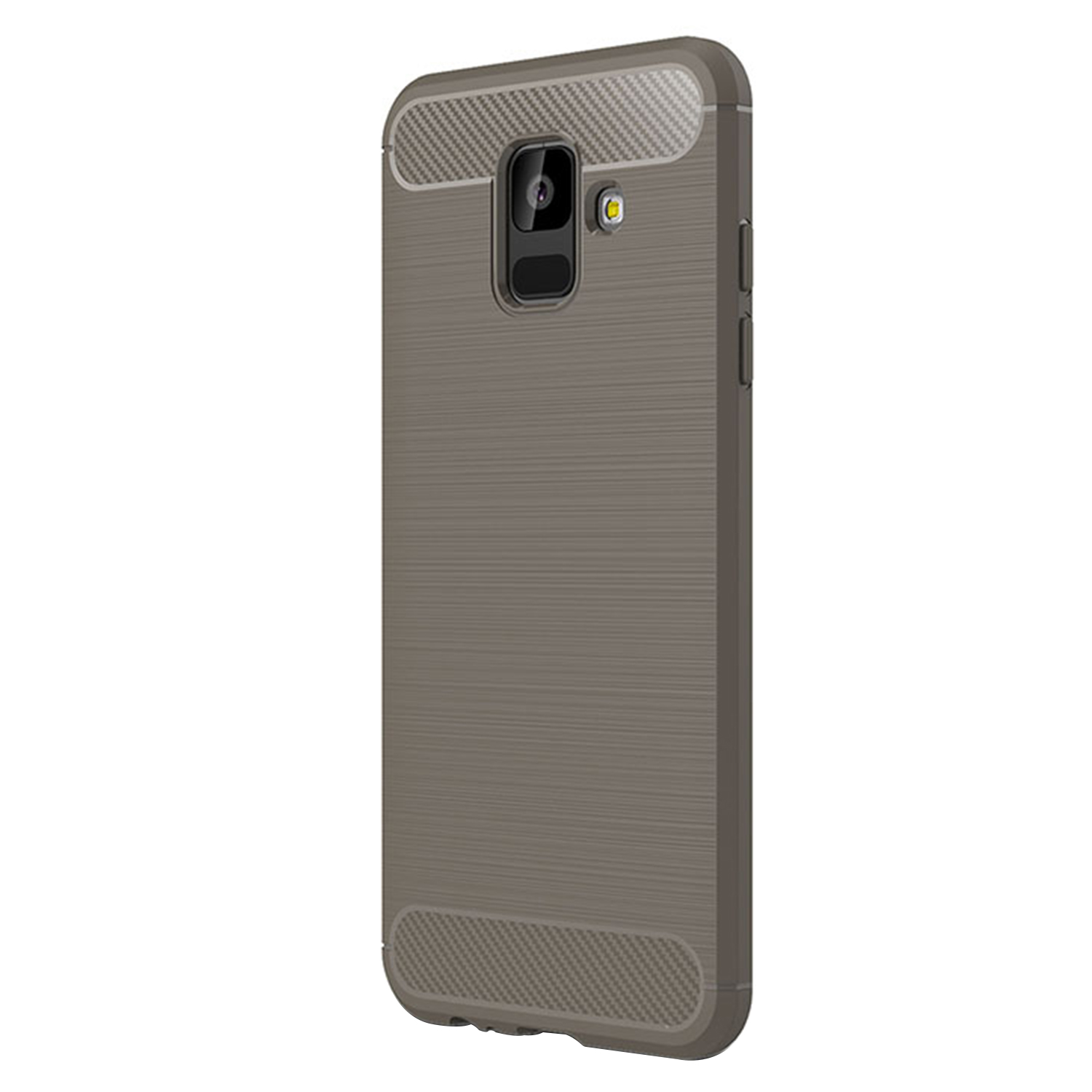 Microsonic Samsung Galaxy A6 2018 Kılıf Room Silikon Gri