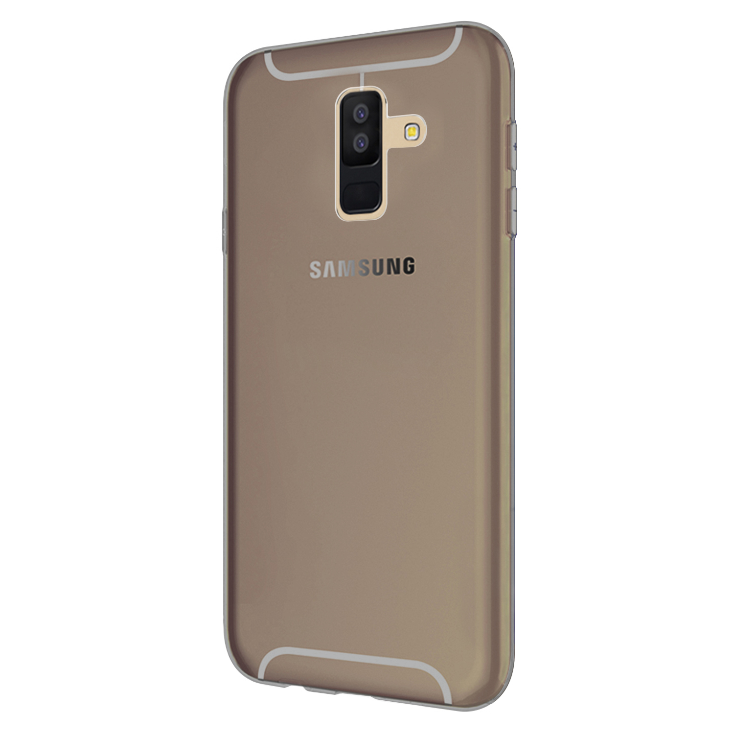 Microsonic Samsung Galaxy A6 Plus 2018 Kılıf Transparent Soft Siyah