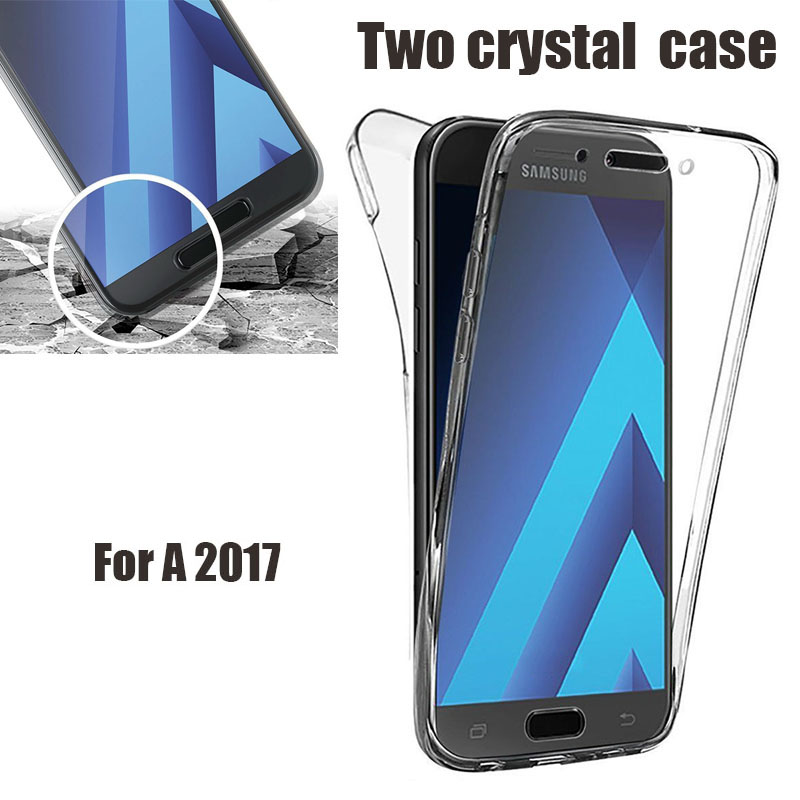 Microsonic Samsung Galaxy A7 2017 Kılıf Komple Gövde Koruyucu Silikon Şeffaf