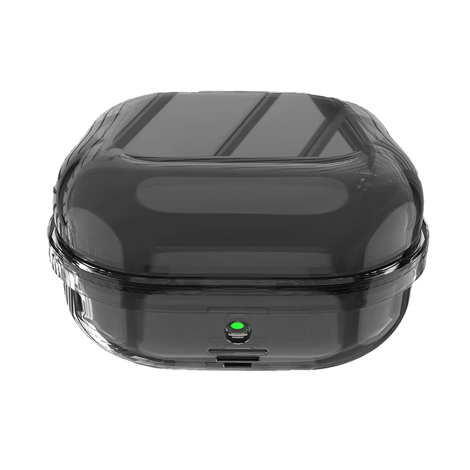 Microsonic Samsung Galaxy Buds 4 Kılıf Airbag Transparan Silikon Füme
