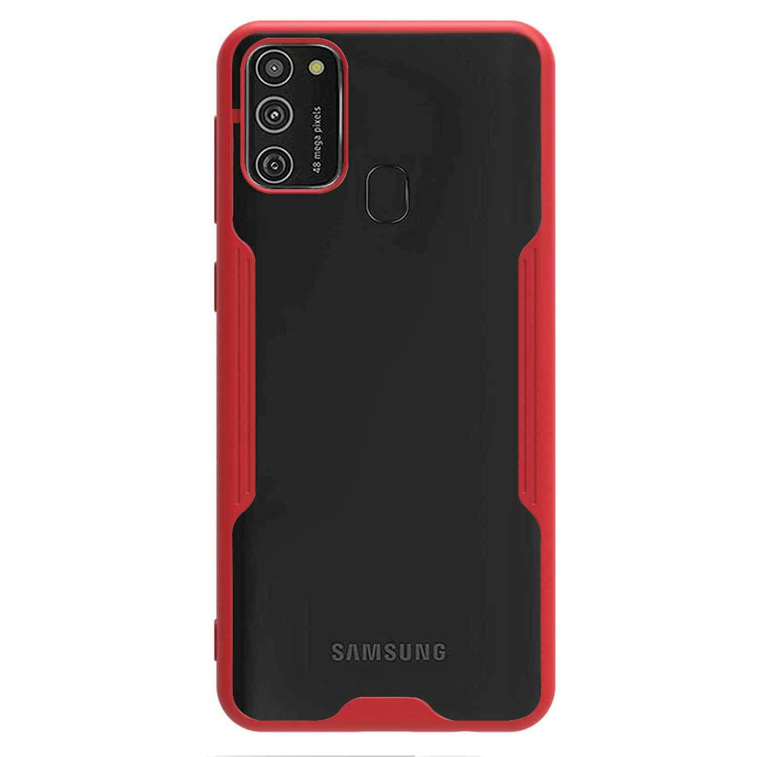 Microsonic Samsung Galaxy M21 Kılıf Paradise Glow Kırmızı