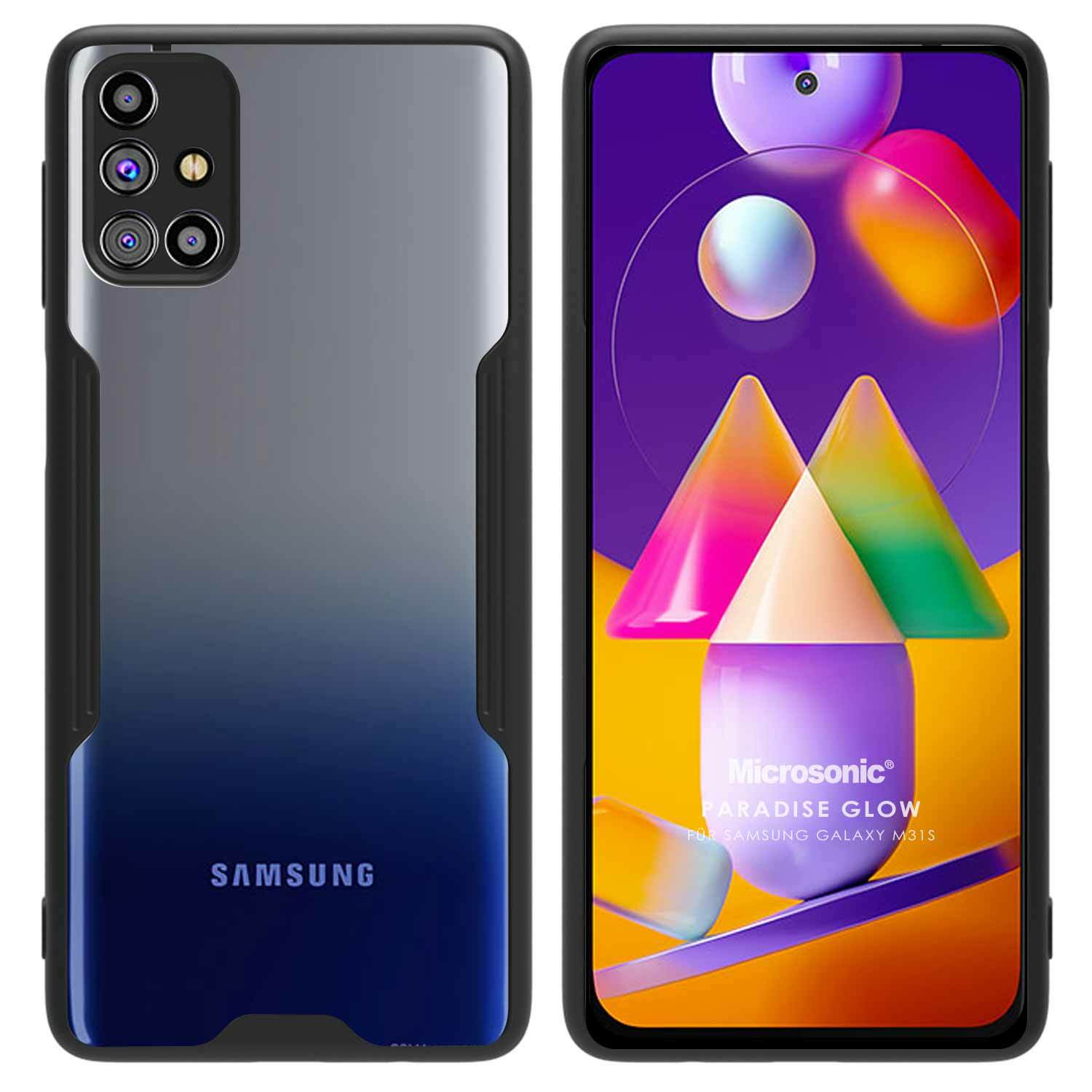 Microsonic Samsung Galaxy M31S Kılıf Paradise Glow Siyah