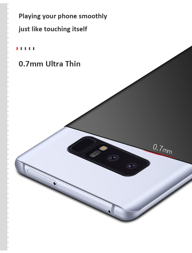 Microsonic Samsung Galaxy Note 8 Kılıf Premium Slim Siyah