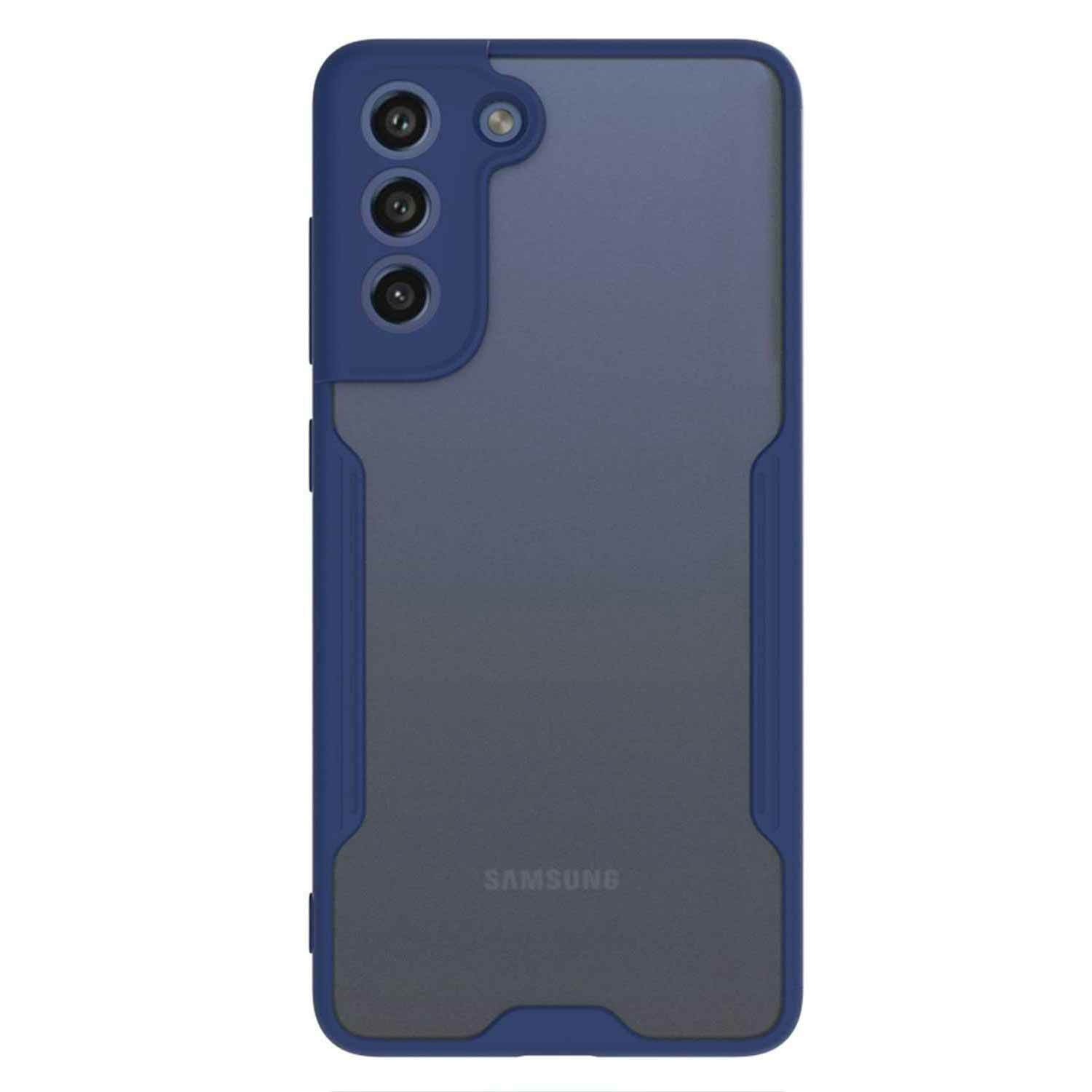 Microsonic Samsung Galaxy S21 FE Kılıf Paradise Glow Lacivert