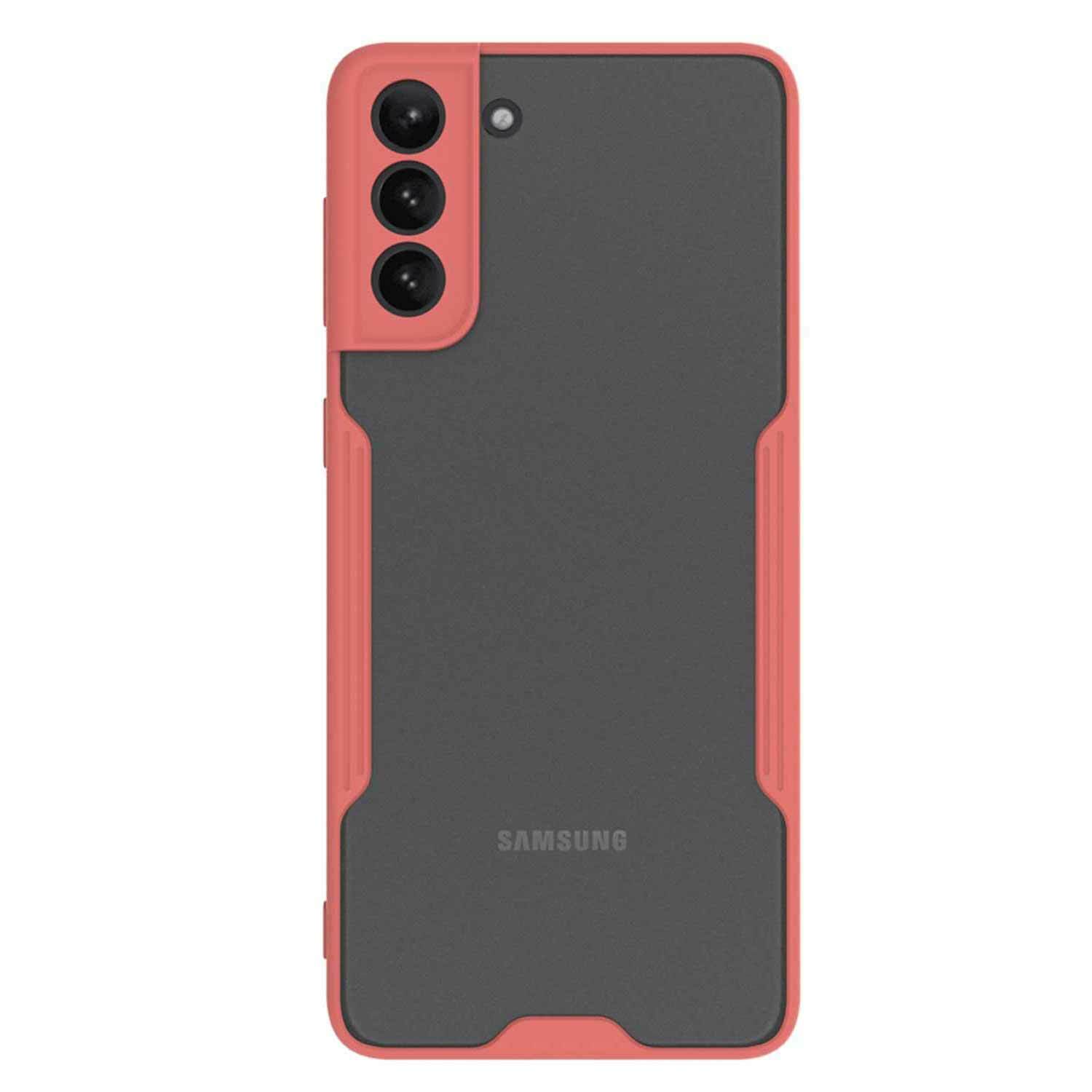 Microsonic Samsung Galaxy S21 Kılıf Paradise Glow Pembe