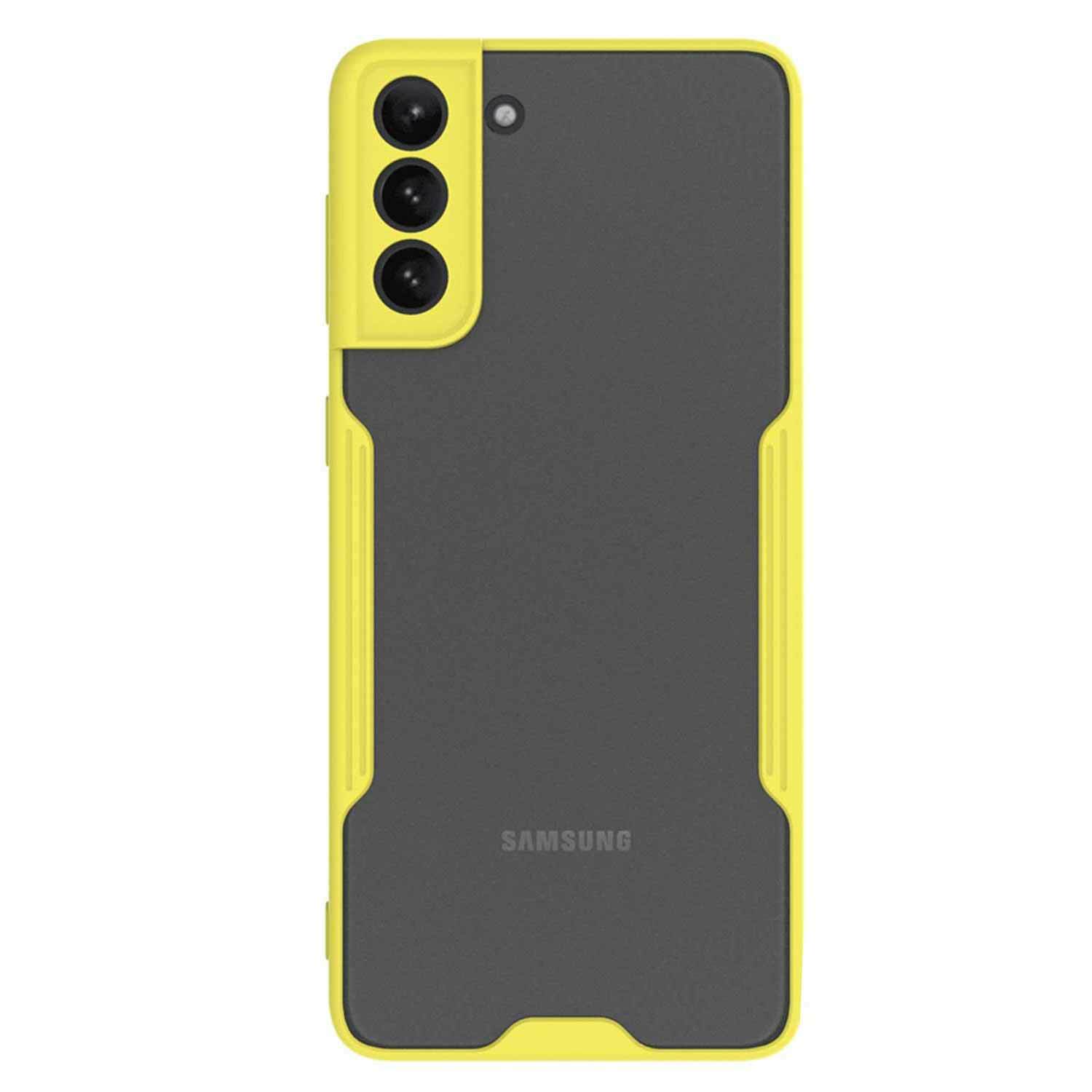 Microsonic Samsung Galaxy S21 Kılıf Paradise Glow Sarı
