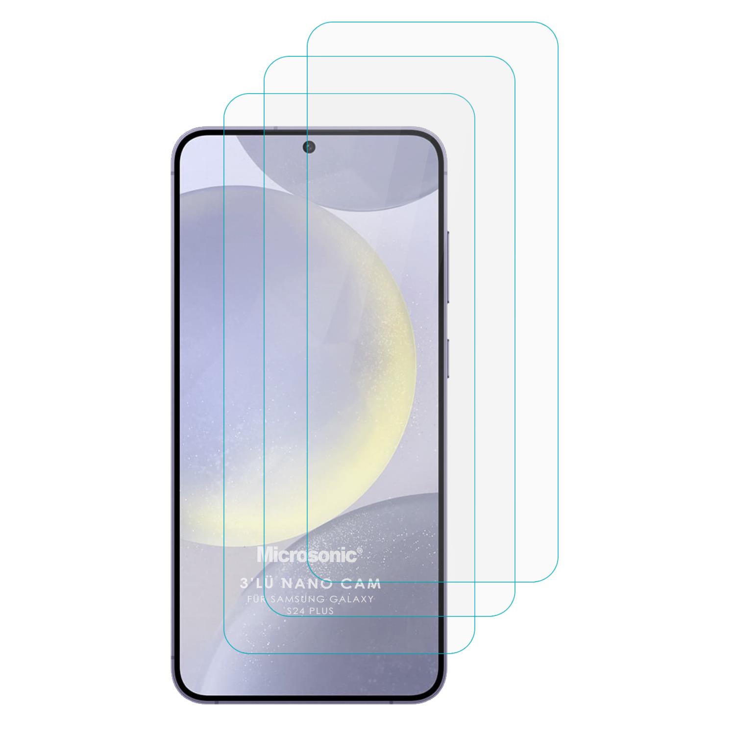 Microsonic Samsung Galaxy S26 Plus Screen Protector Nano Glass Cam Ekran Koruyucu (3`lü Paket)