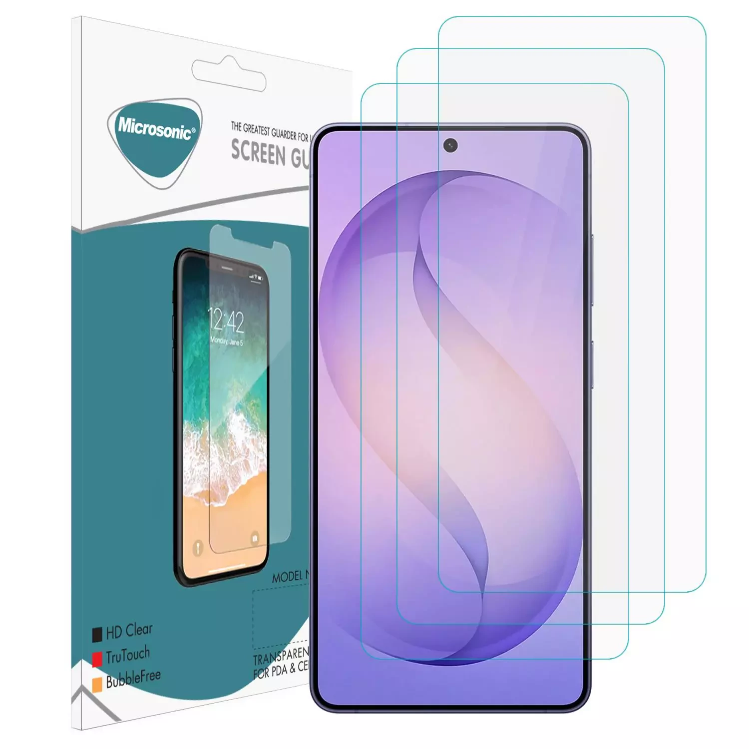 Microsonic Samsung Galaxy S26 Ultra Screen Protector Nano Glass Cam Ekran Koruyucu (3`lü Paket)