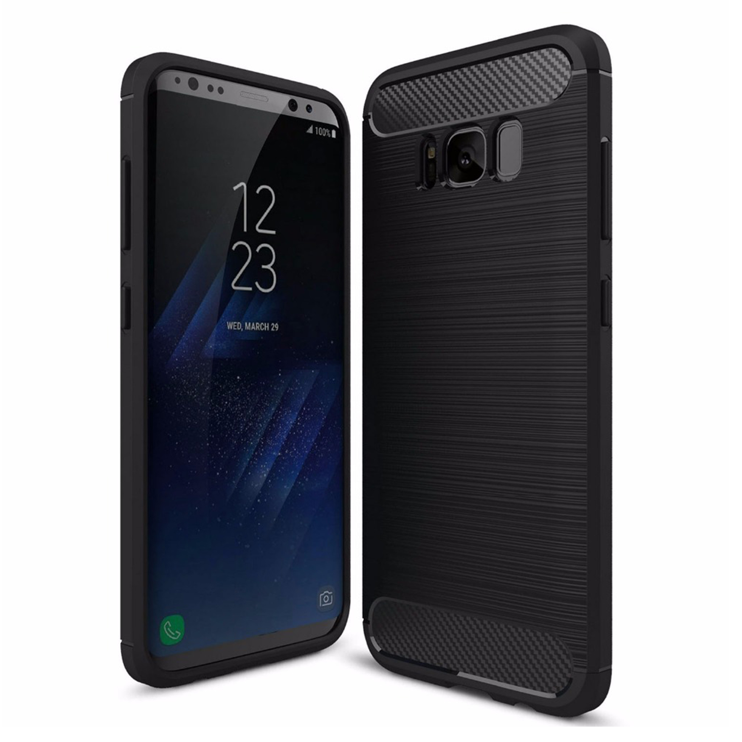 Microsonic Samsung Galaxy S8 Kılıf Room Silikon Siyah
