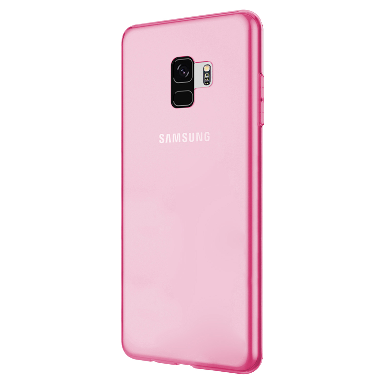Microsonic Samsung Galaxy S9 Kılıf Transparent Soft Pembe