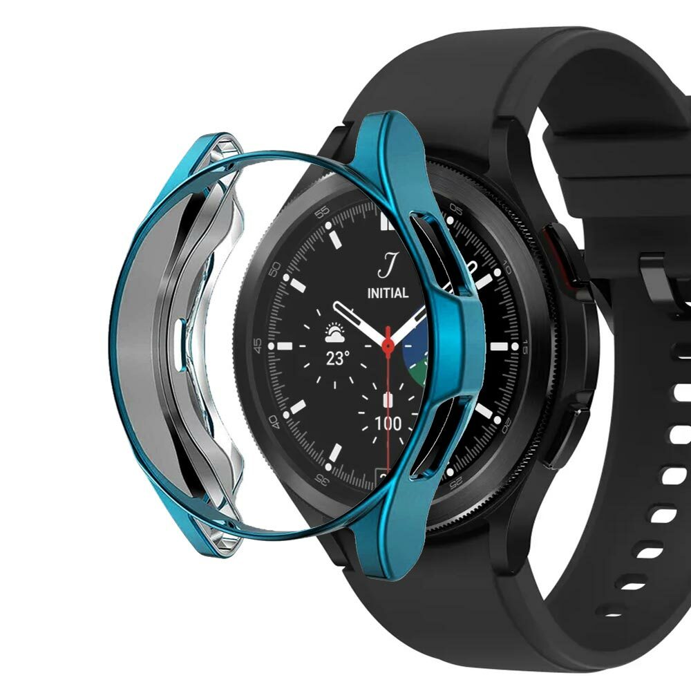 Microsonic Samsung Galaxy Watch 4 Classic 46mm Kılıf 360 Full Round Soft Silicone Koyu Yeşil