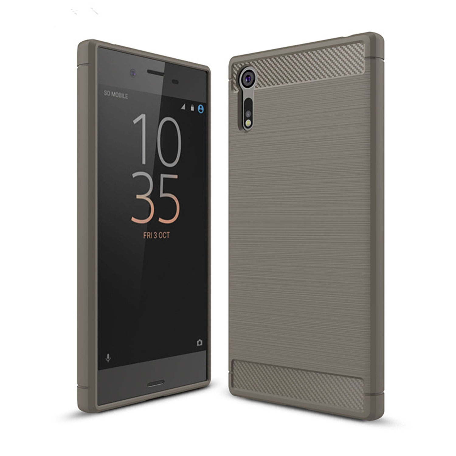 Microsonic Sony Xperia XZ Kılıf Room Silikon Gri