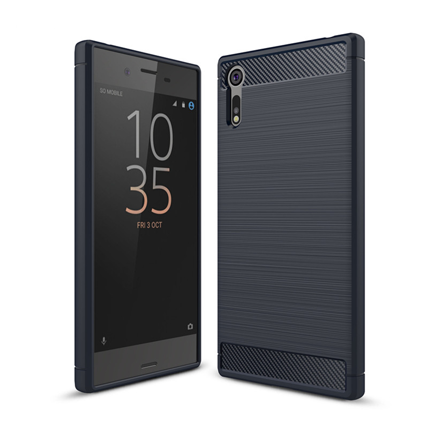 Microsonic Sony Xperia XZ Kılıf Room Silikon Lacivert