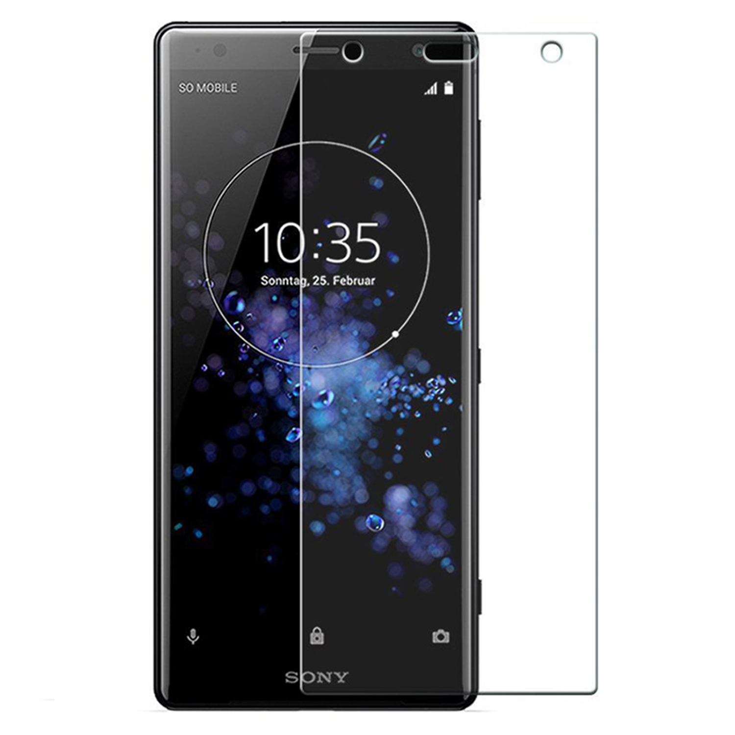 Microsonic Sony Xperia XZ2 Temperli Cam Ekran Koruyucu Film
