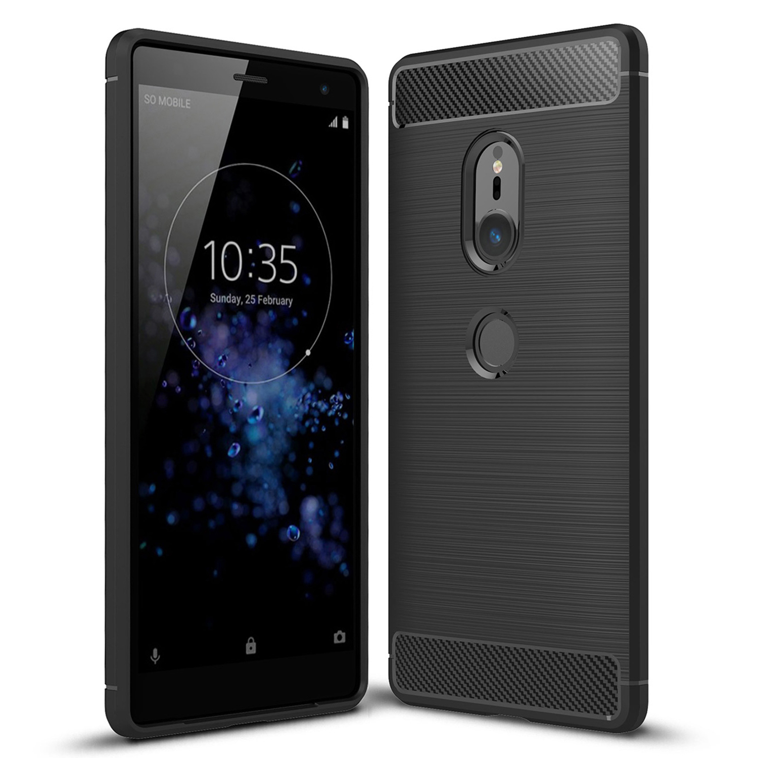 Microsonic Sony Xperia XZ2 Kılıf Room Silikon Siyah