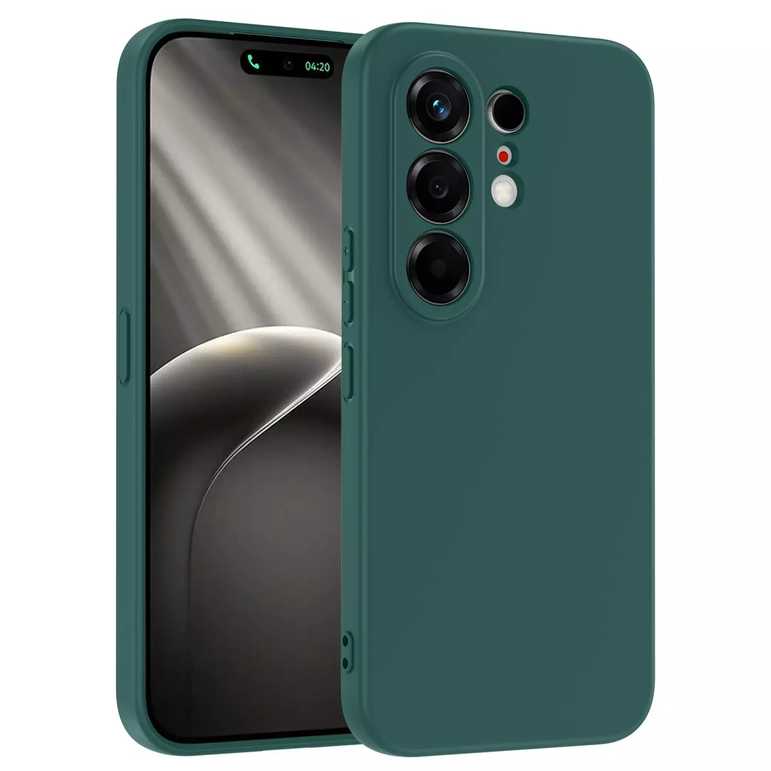 Microsonic TECNO Camon 50 Pro Kılıf Groovy Soft Koyu Yeşil
