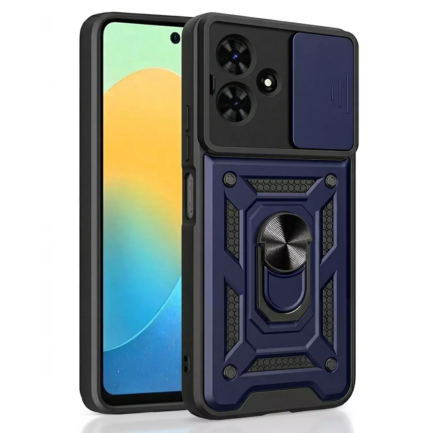 Microsonic TECNO Spark Go 2 Kılıf Impact Resistant Lacivert
