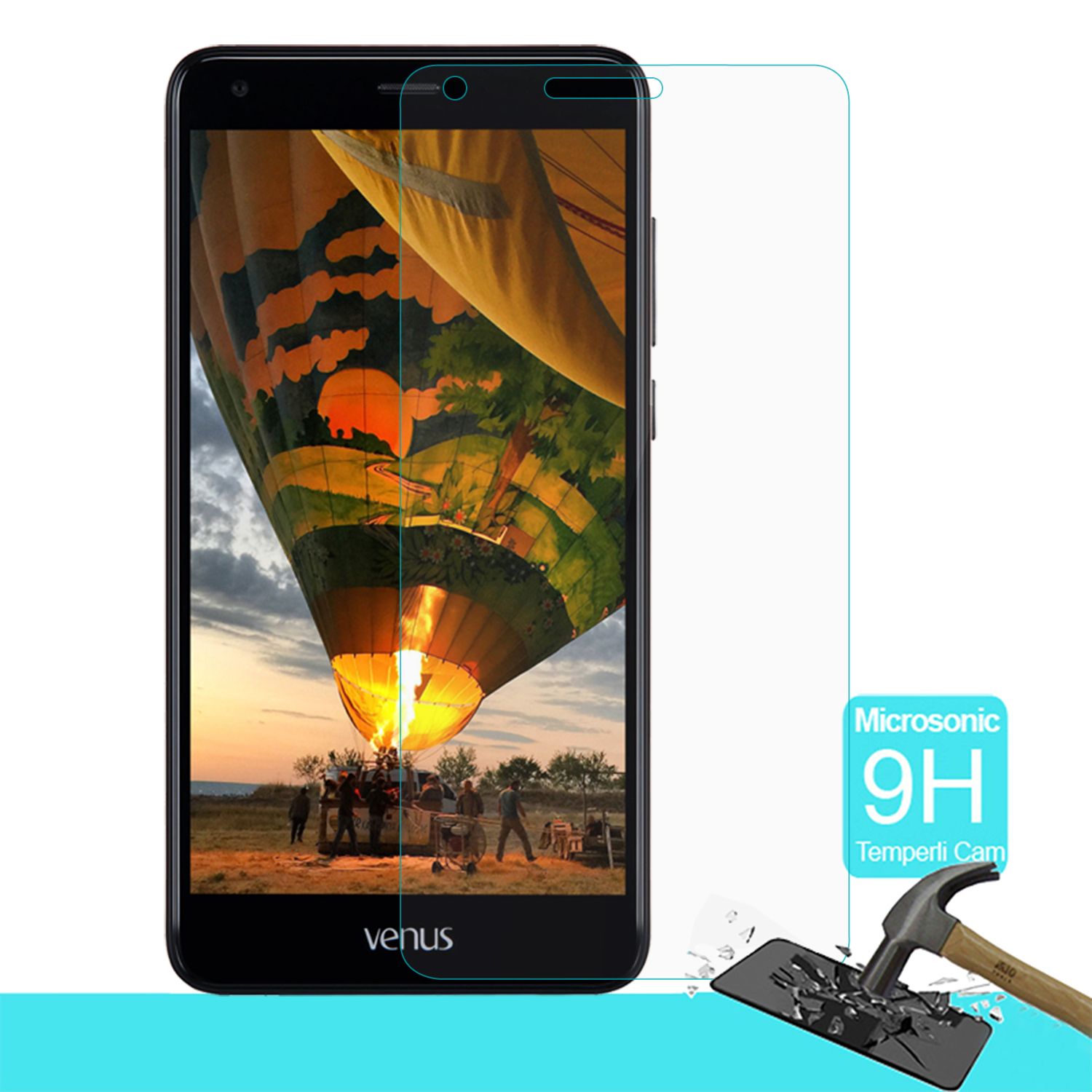 Microsonic Vestel Venüs V5 Temperli Cam Ekran koruyucu Kırılmaz film