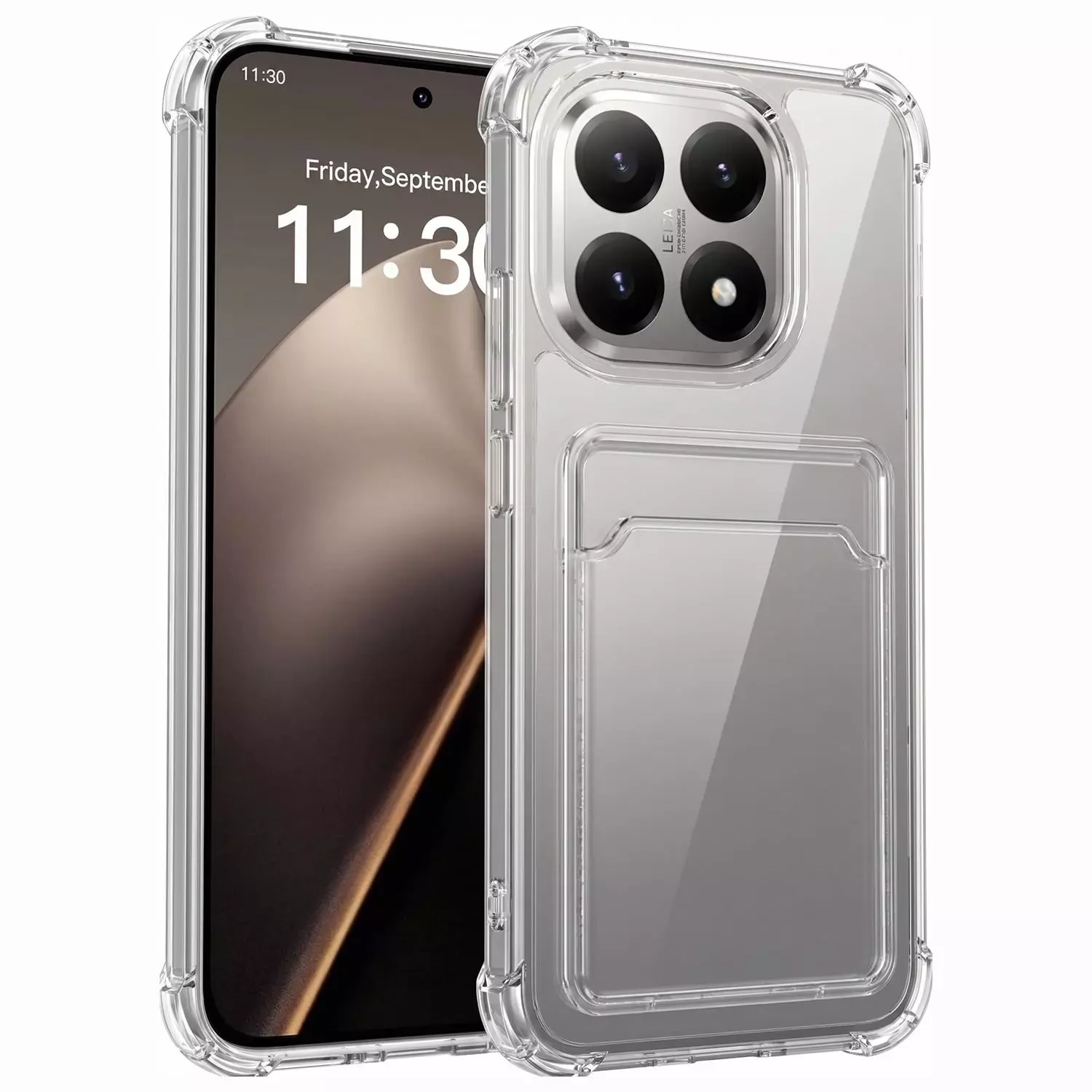 Microsonic Xiaomi 15T Card Slot Shock Kılıf Şeffaf