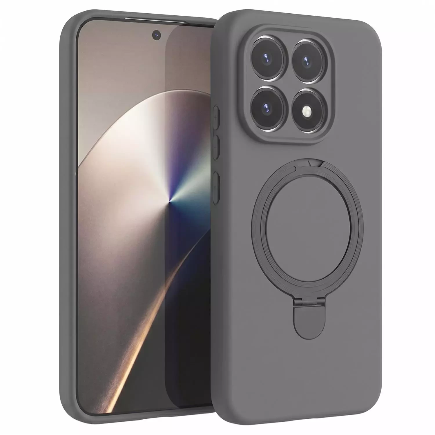 Microsonic Xiaomi 15T Kılıf Aura Stant MagSafe Gri