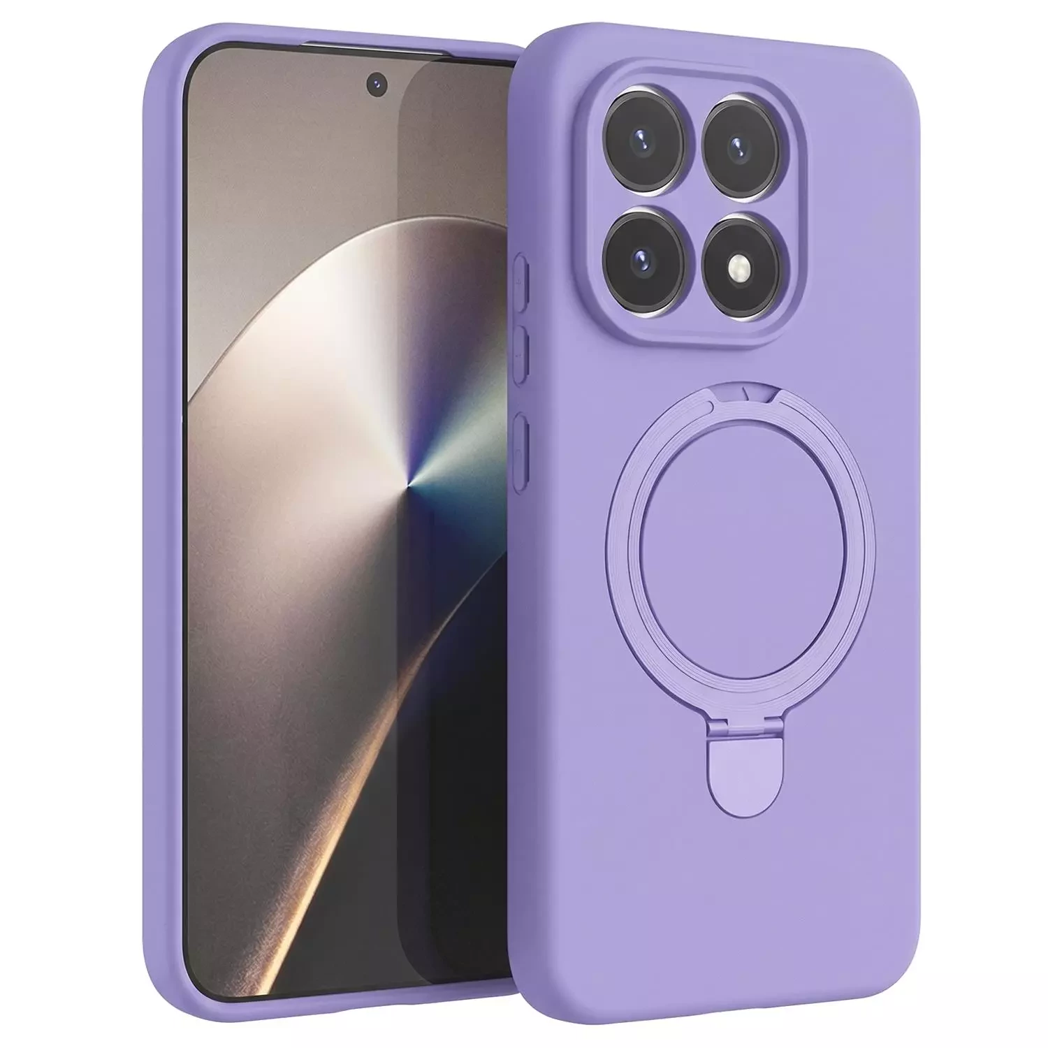 Microsonic Xiaomi 15T Kılıf Aura Stant MagSafe Lila