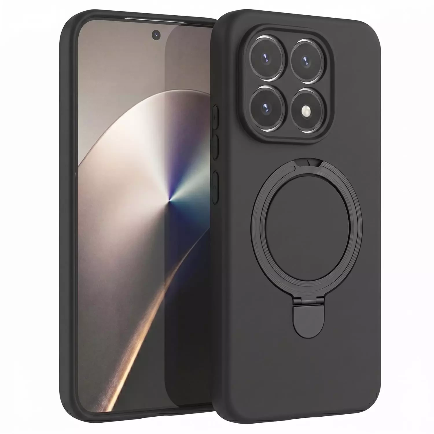 Microsonic Xiaomi 15T Kılıf Aura Stant MagSafe Siyah