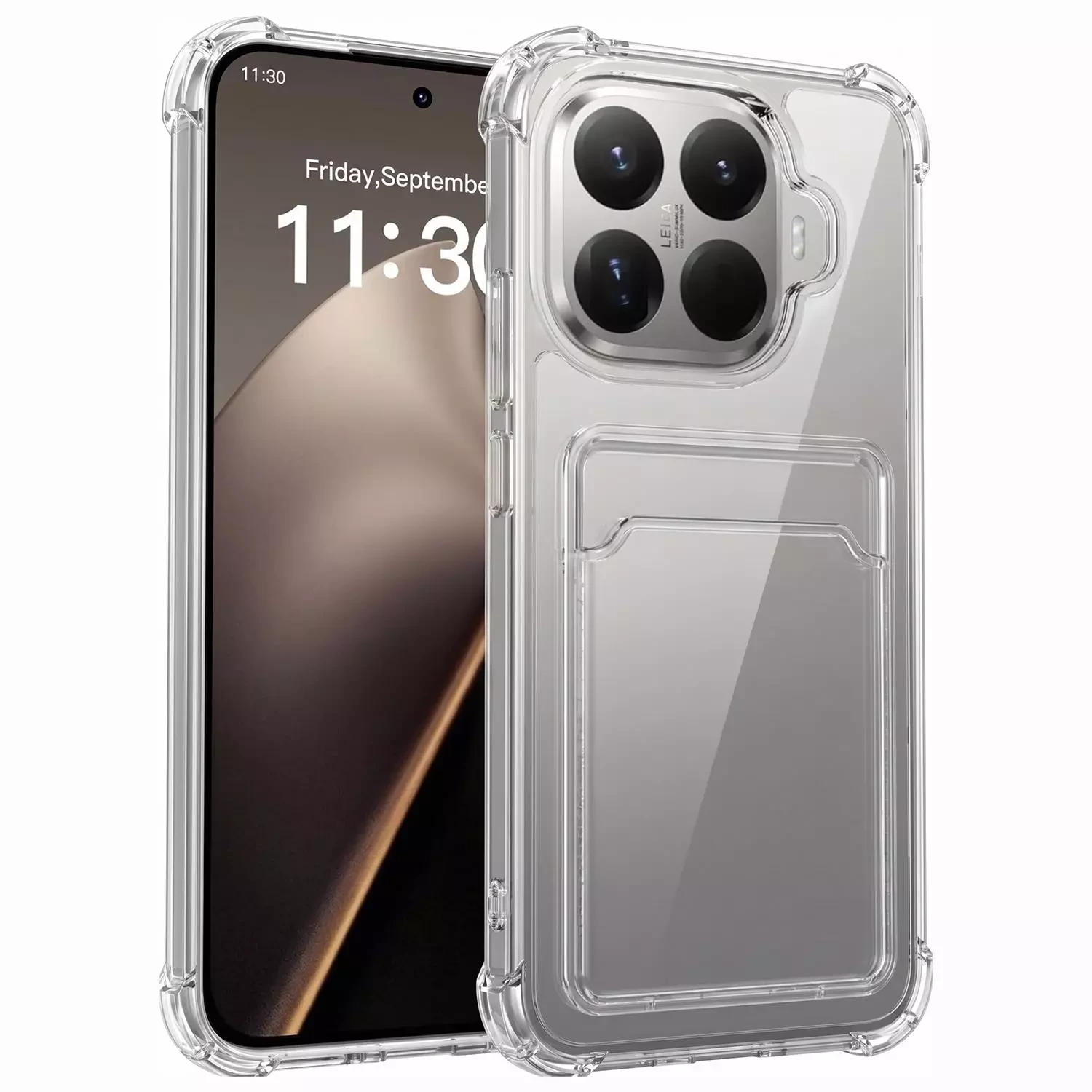 Microsonic Xiaomi 15T Pro Card Slot Shock Kılıf Şeffaf