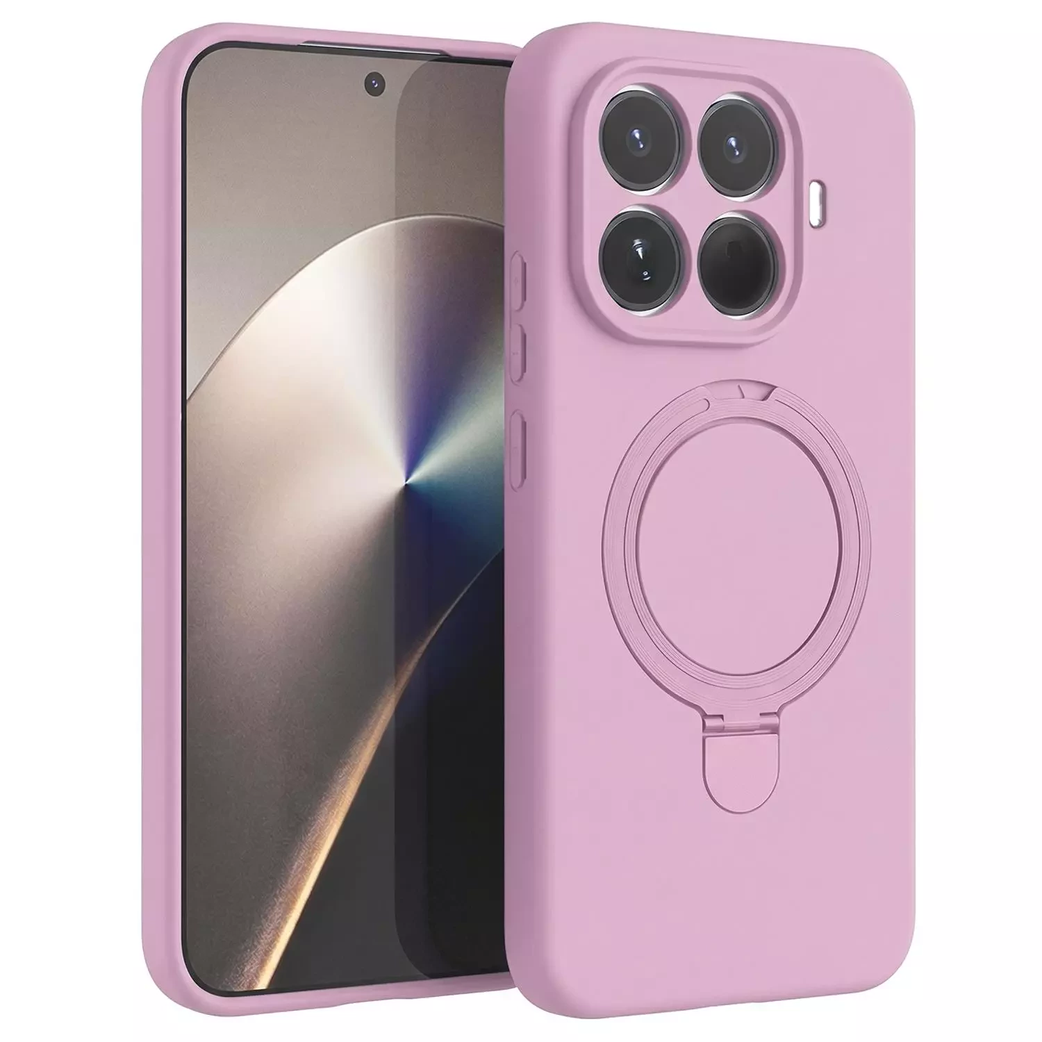 Microsonic Xiaomi 15T Pro Kılıf Aura Stant MagSafe Pembe