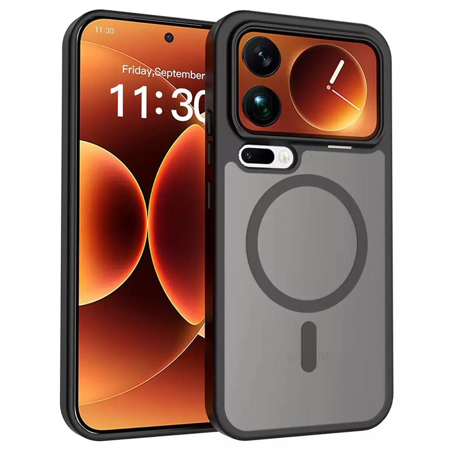 Microsonic Xiaomi 17 Pro Kılıf Matte FrostMag Siyah