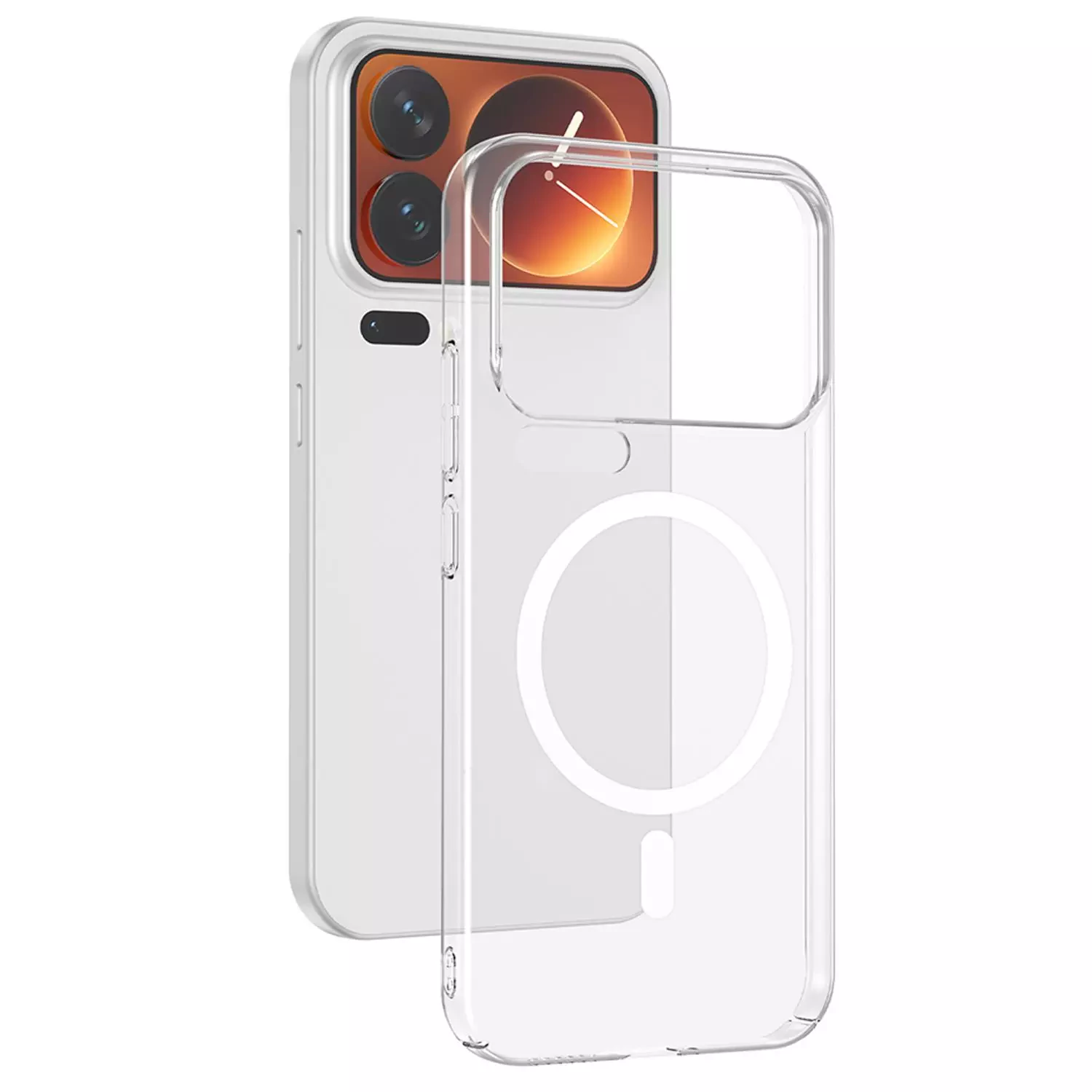 Microsonic Xiaomi 17 Pro Max Kılıf MagSafe Clear Sararmaz Şeffaf