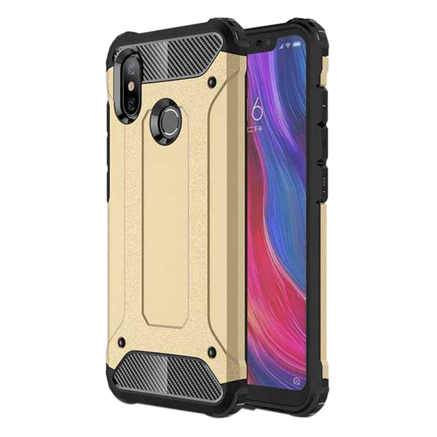 Microsonic Xiaomi Mi A2 (Mi 6X) Kılıf Rugged Armor Gold