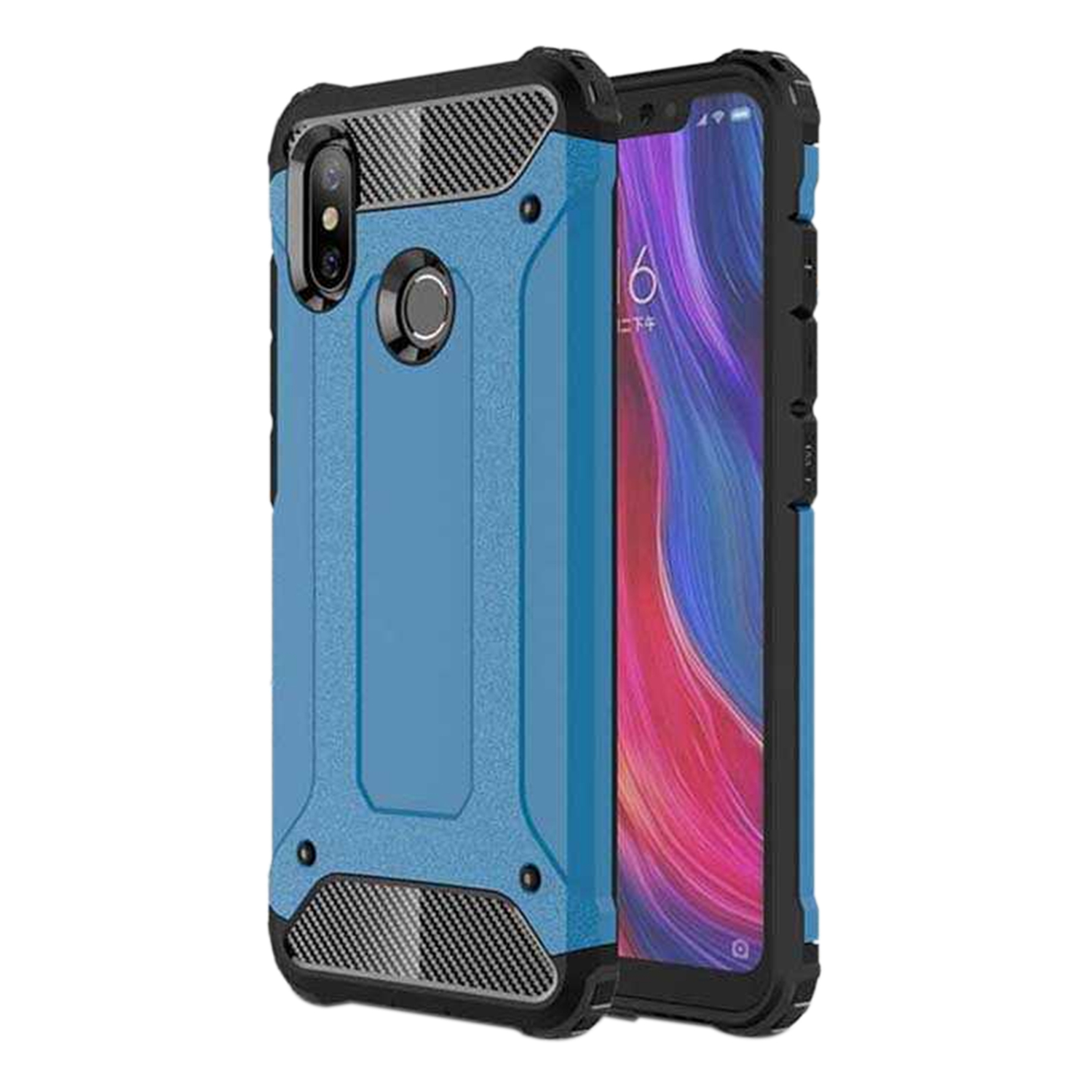 Microsonic Xiaomi Mi A2 (Mi 6X) Kılıf Rugged Armor Mavi