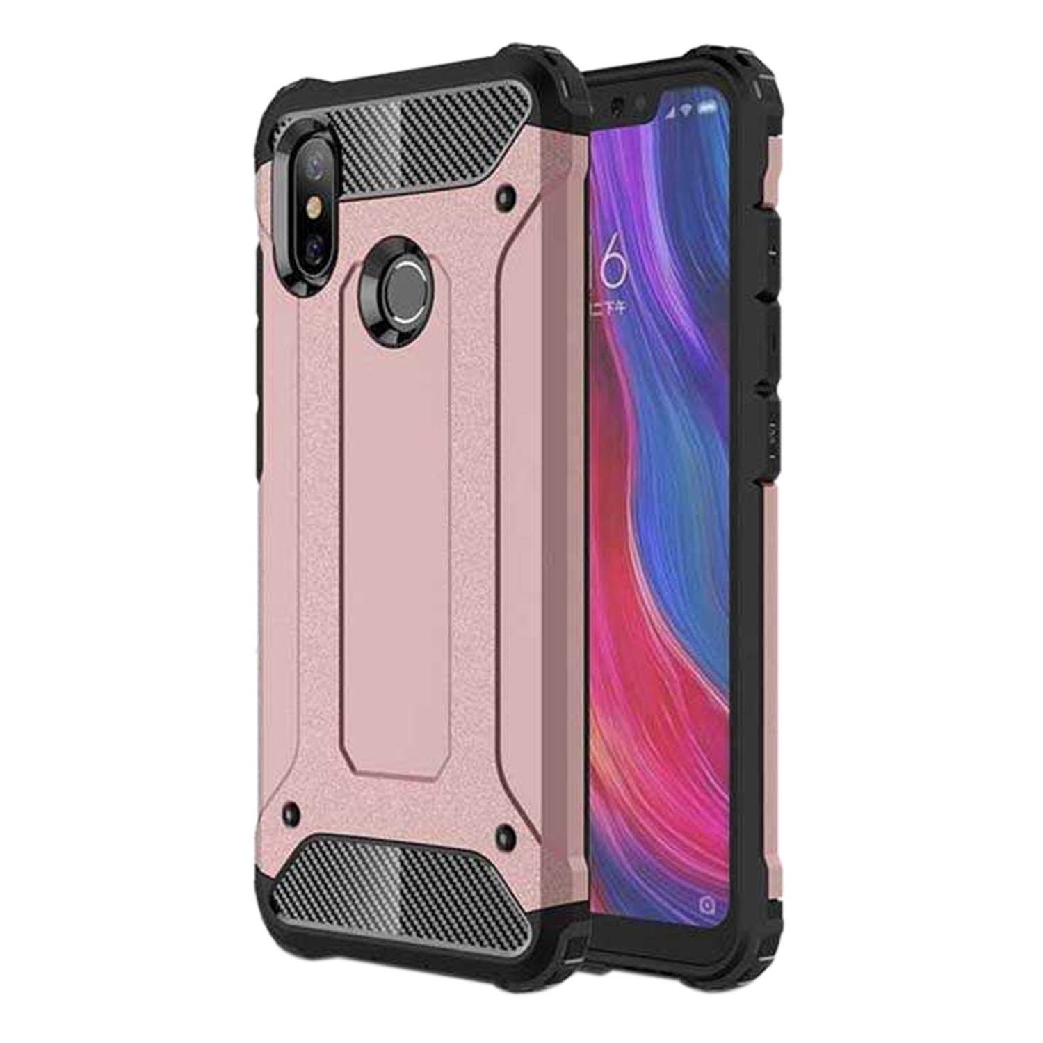 Microsonic Xiaomi Mi A2 (Mi 6X) Kılıf Rugged Armor Rose Gold