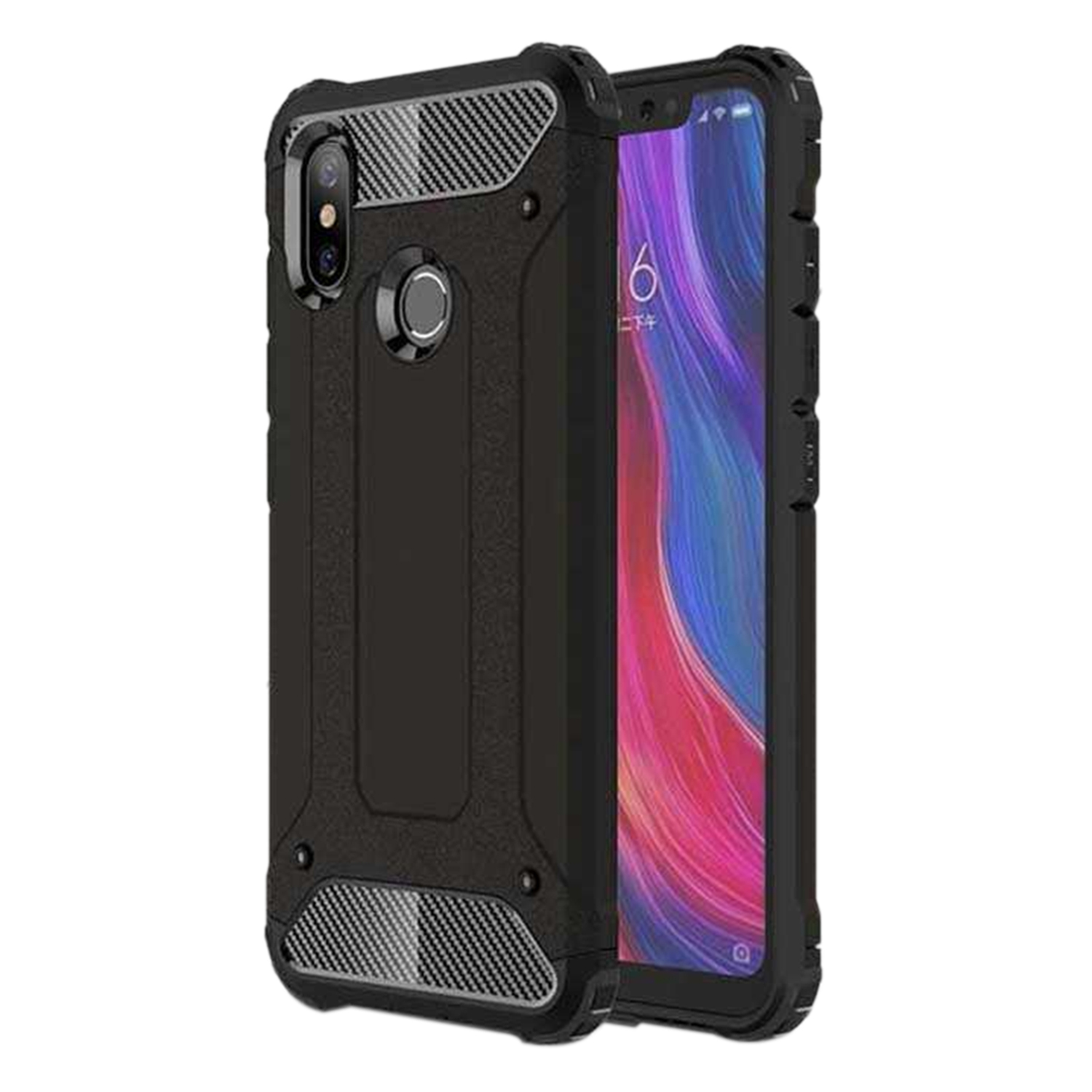 Microsonic Xiaomi Mi A2 (Mi 6X) Kılıf Rugged Armor Siyah