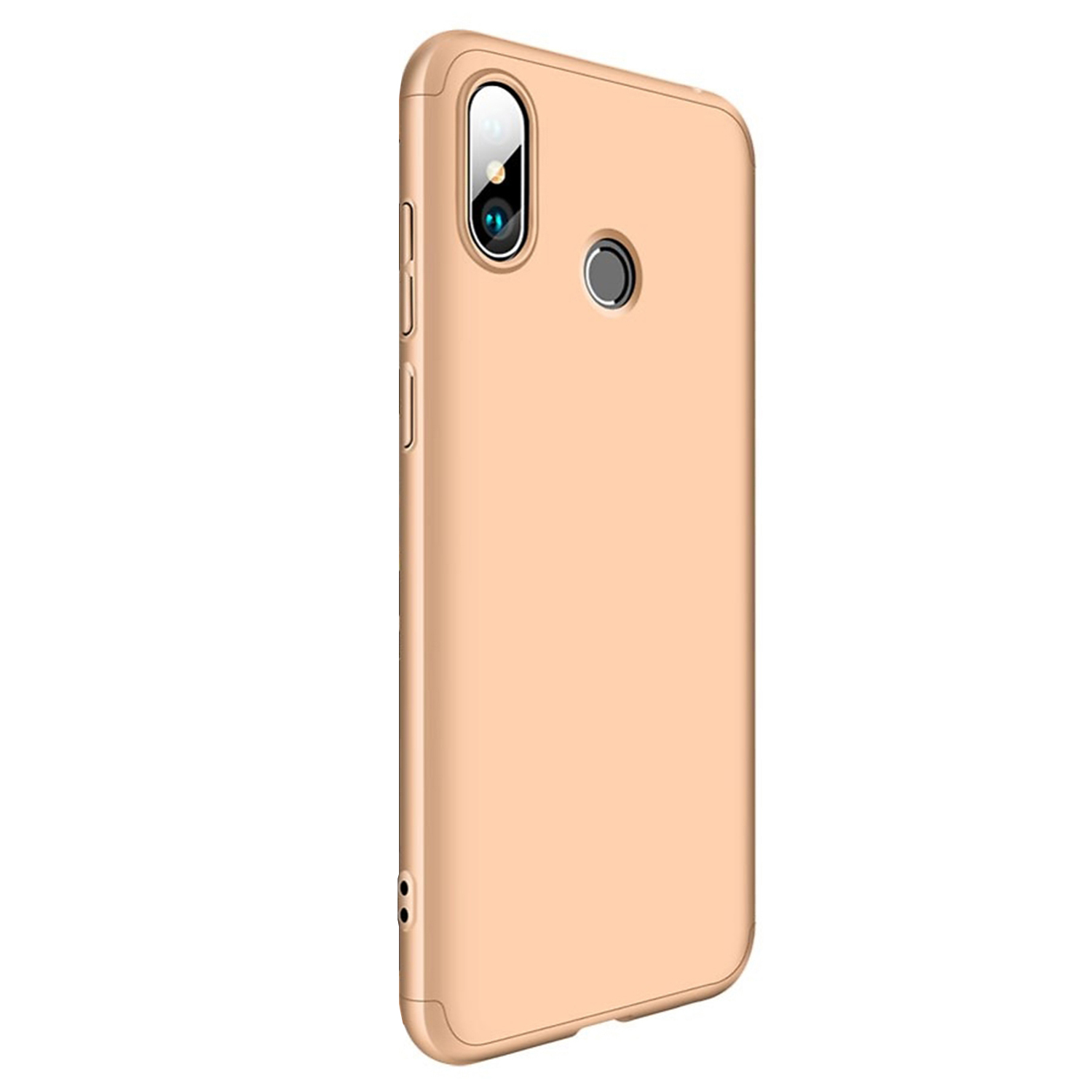 Microsonic Xiaomi Mi A2 (Mi 6X) Kılıf Double Dip 360 Protective Gold