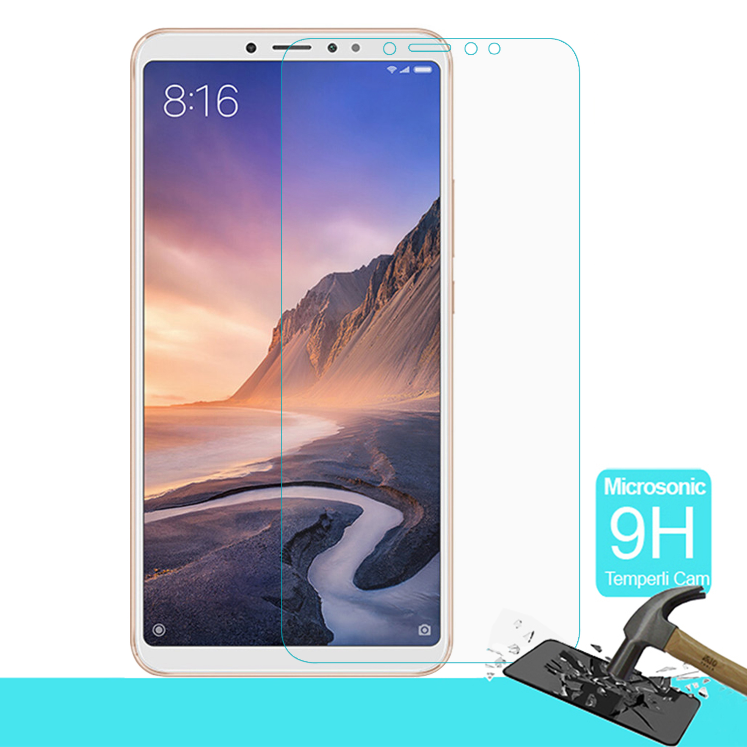 Microsonic Xiaomi Mi A2 (Mi 6X) Temperli Cam Ekran koruyucu Kırılmaz film